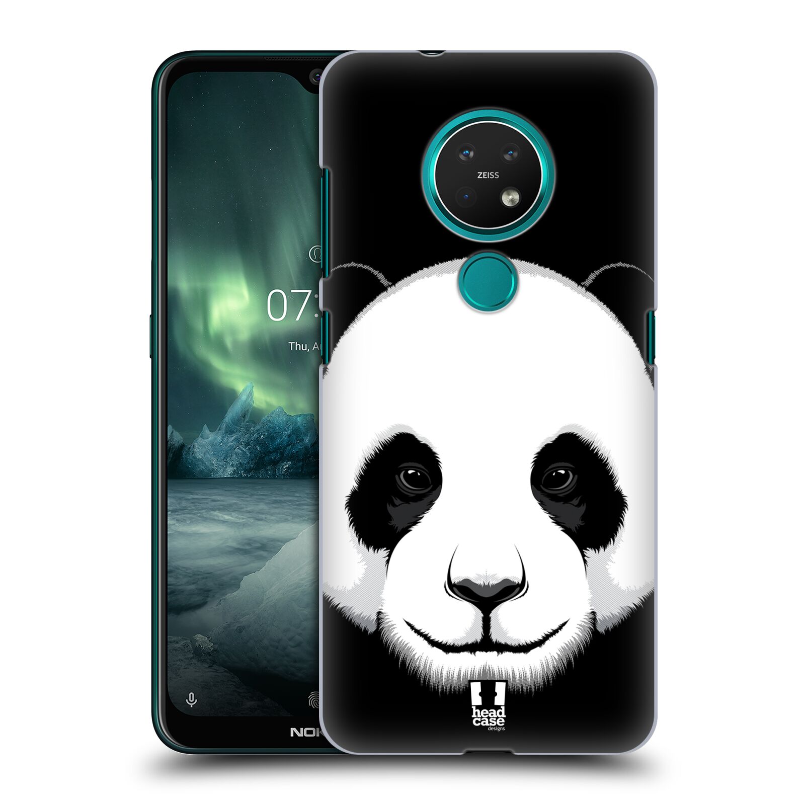 Pouzdro na mobil NOKIA 7.2 - HEAD CASE - vzor Zvíře kreslená tvář panda