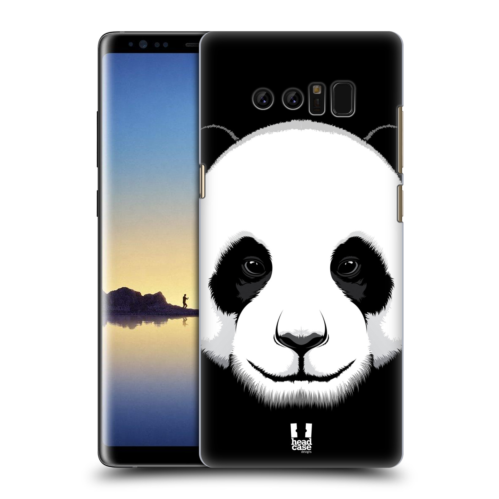HEAD CASE plastový obal na mobil Samsung Galaxy Note 8 vzor Zvíře kreslená tvář panda