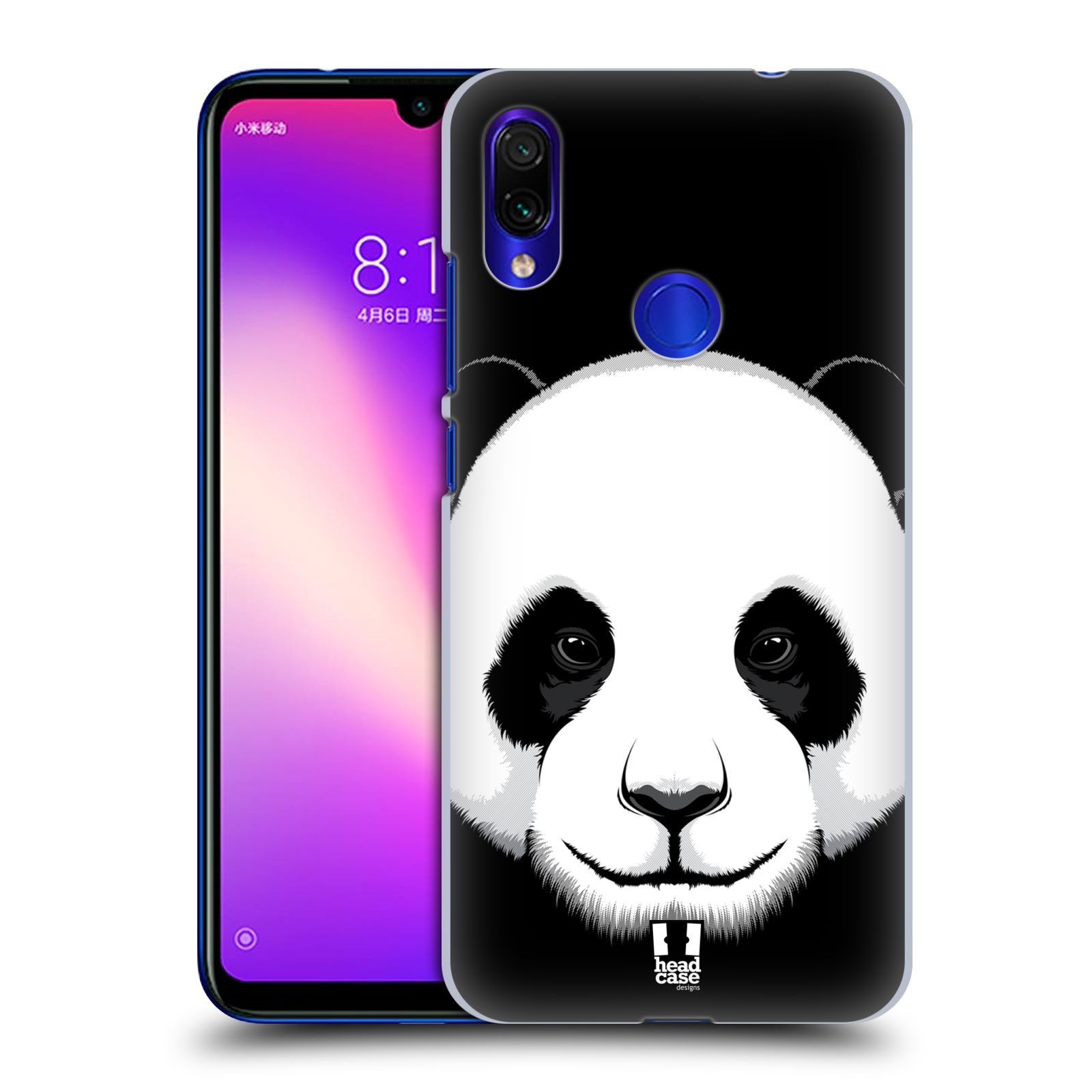 Pouzdro na mobil Xiaomi Redmi Note 7 - Head Case - vzor Zvíře kreslená tvář panda