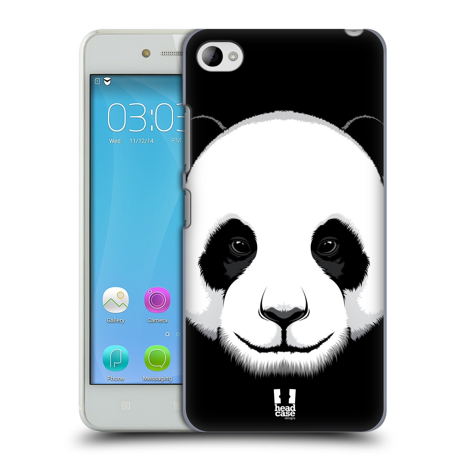 HEAD CASE pevný plastový obal na mobil LENOVO S90 vzor Zvíře kreslená tvář panda