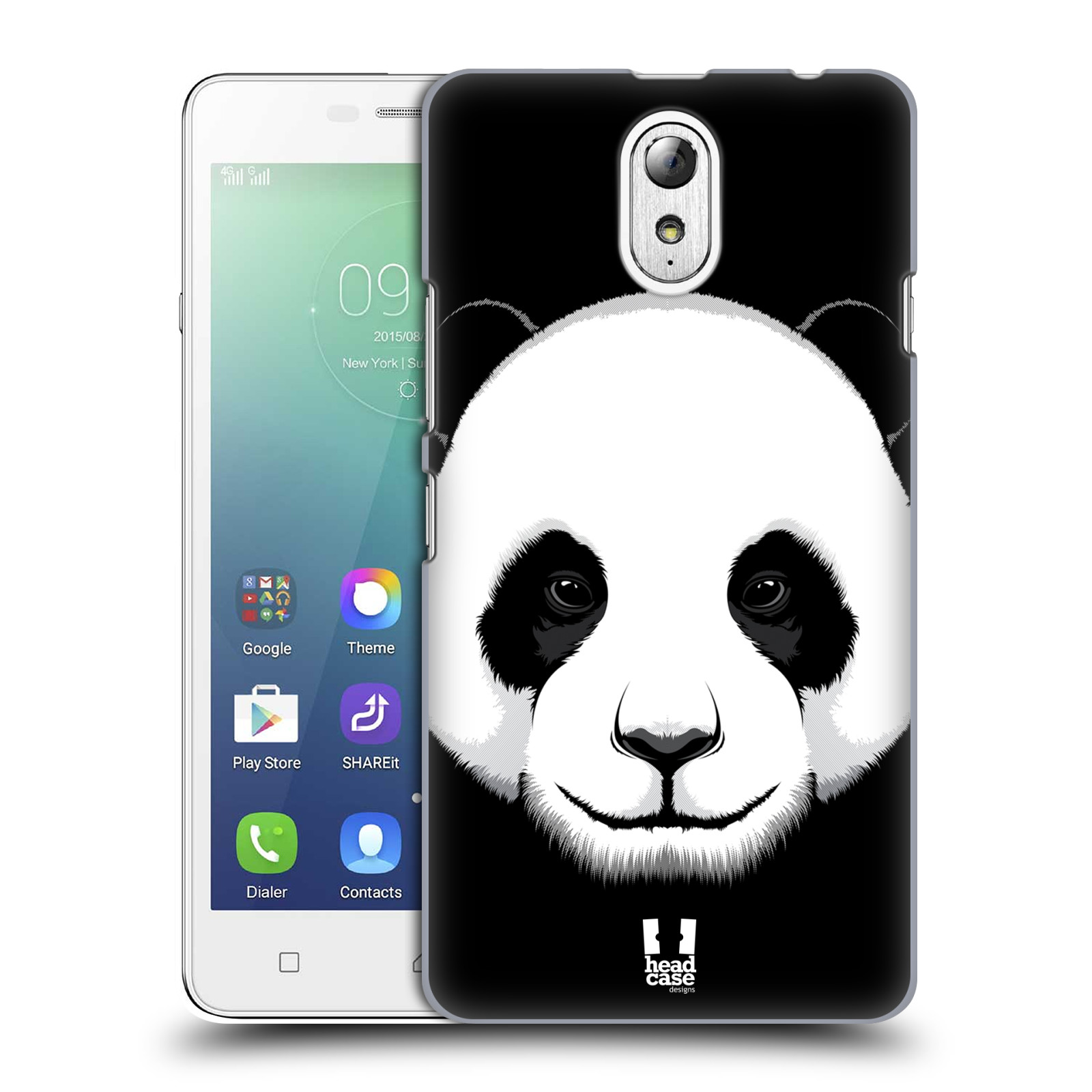 HEAD CASE pevný plastový obal na mobil LENOVO VIBE P1m / LENOVO VIBE p1m DUAL SIM vzor Zvíře kreslená tvář panda