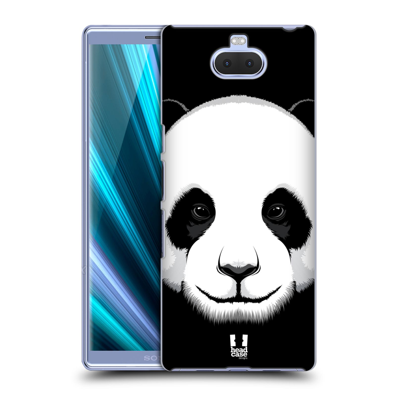 Pouzdro na mobil Sony Xperia 10 - Head Case - vzor Zvíře kreslená tvář panda