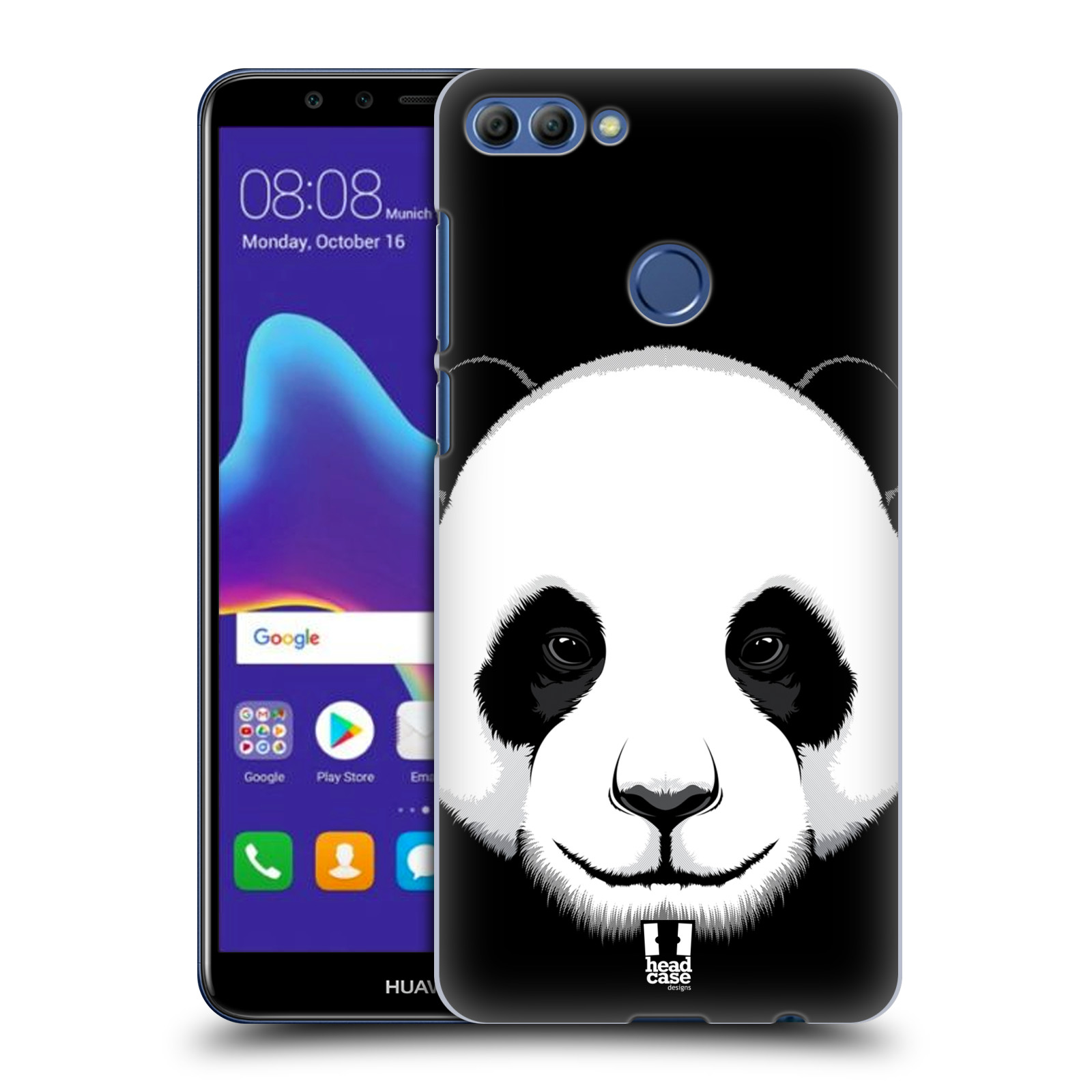 HEAD CASE plastový obal na mobil Huawei Y9 2018 vzor Zvíře kreslená tvář panda