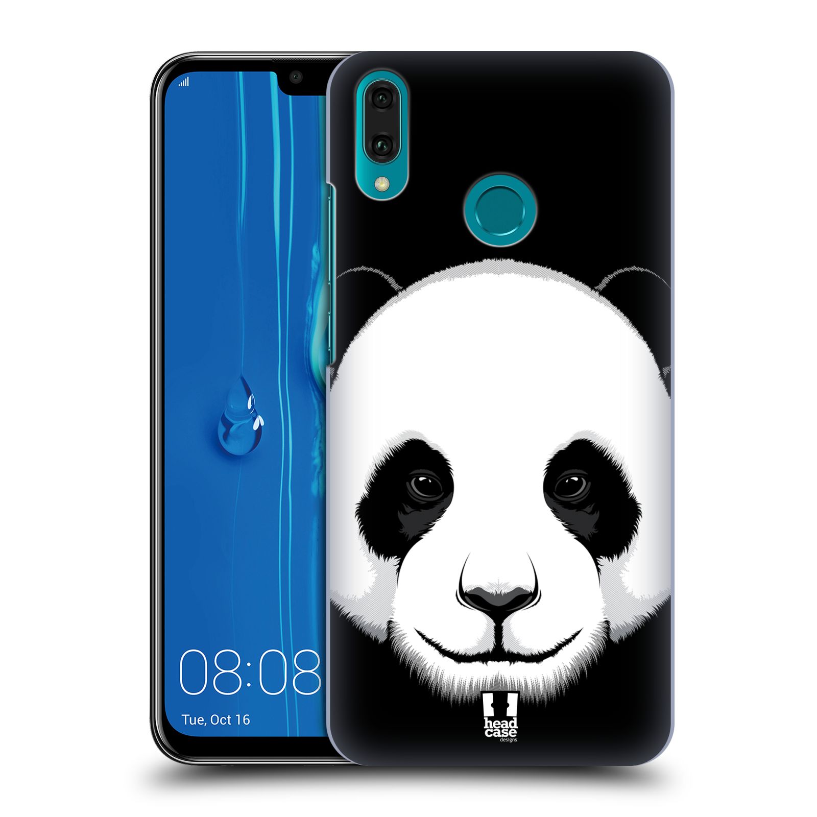 Pouzdro na mobil Huawei Y9 2019 - HEAD CASE - vzor Zvíře kreslená tvář panda