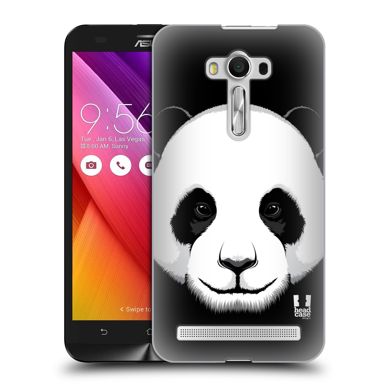 HEAD CASE plastový obal na mobil Asus Zenfone 2 LASER (5,5 displej ZE550KL) vzor Zvíře kreslená tvář panda