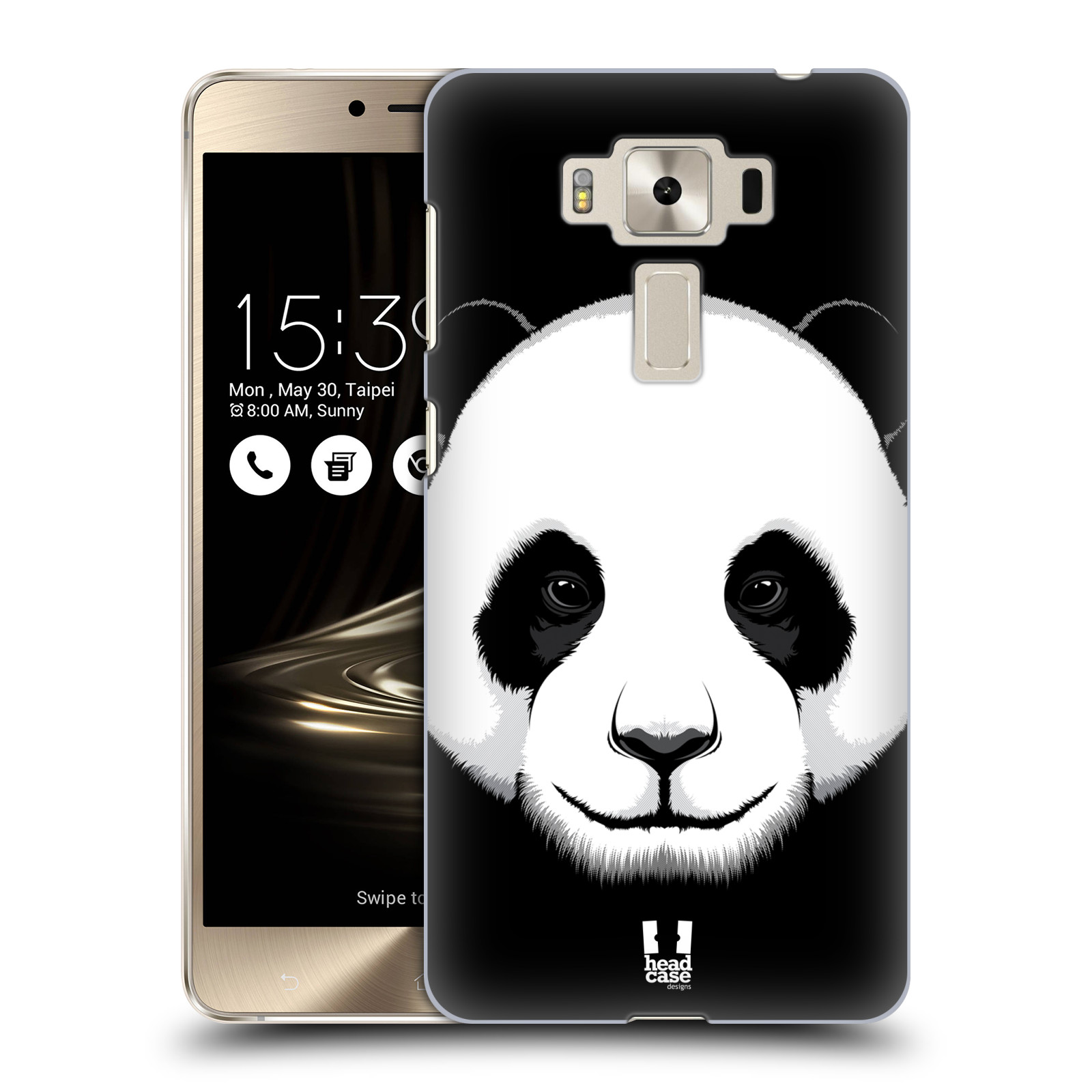 HEAD CASE plastový obal na mobil Asus Zenfone 3 DELUXE ZS550KL vzor Zvíře kreslená tvář panda