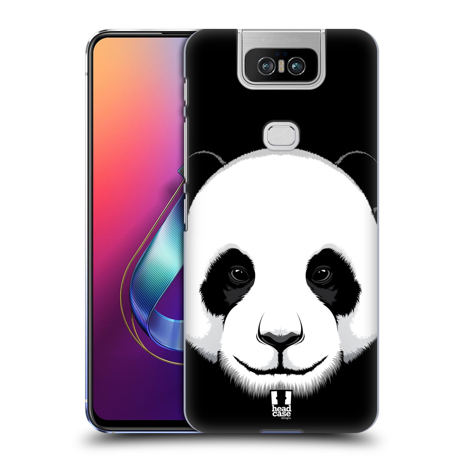 Pouzdro na mobil Asus Zenfone 6 ZS630KL - HEAD CASE - vzor Zvíře kreslená tvář panda