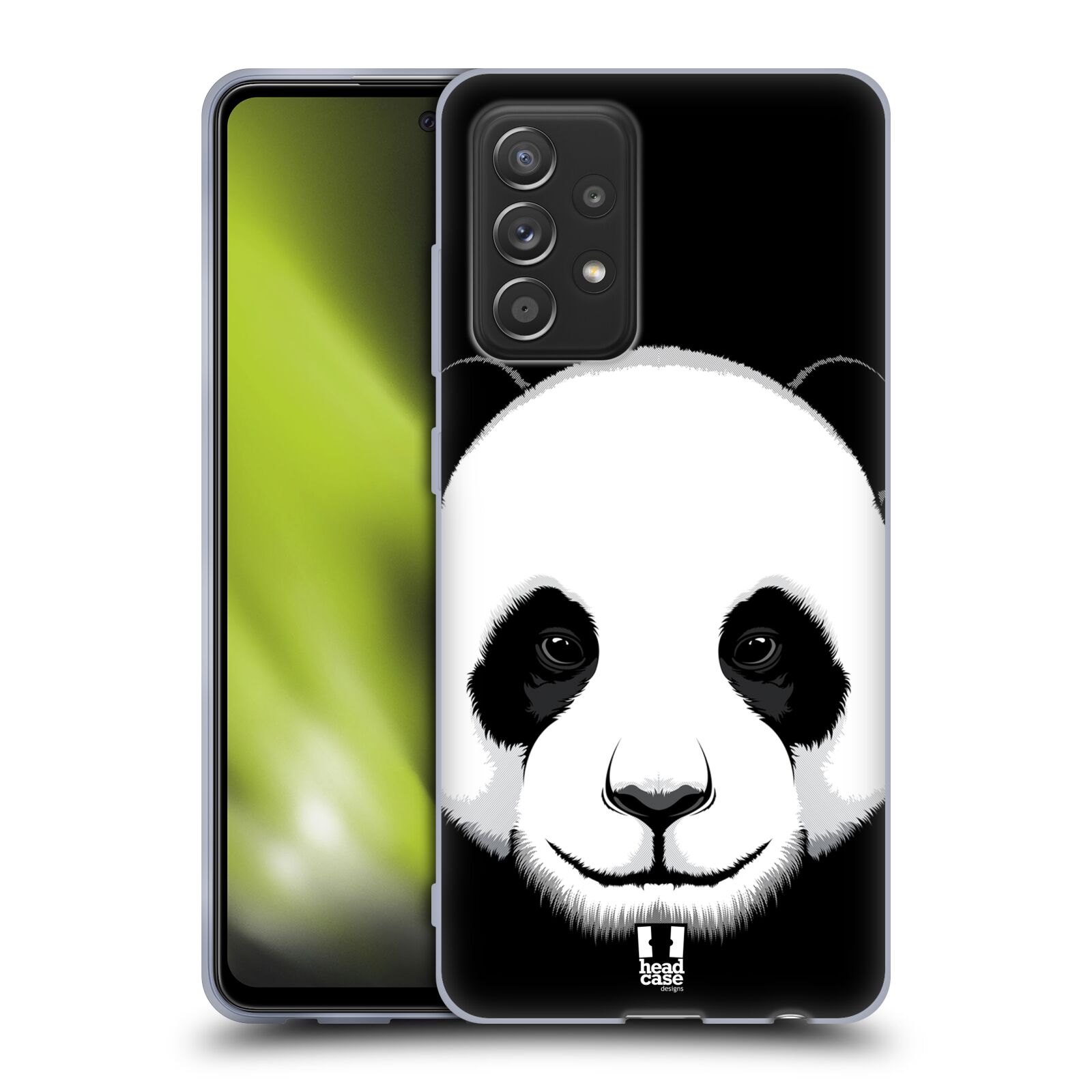 Plastový obal HEAD CASE na mobil Samsung Galaxy A52 / A52 5G / A52s 5G vzor Zvíře kreslená tvář panda