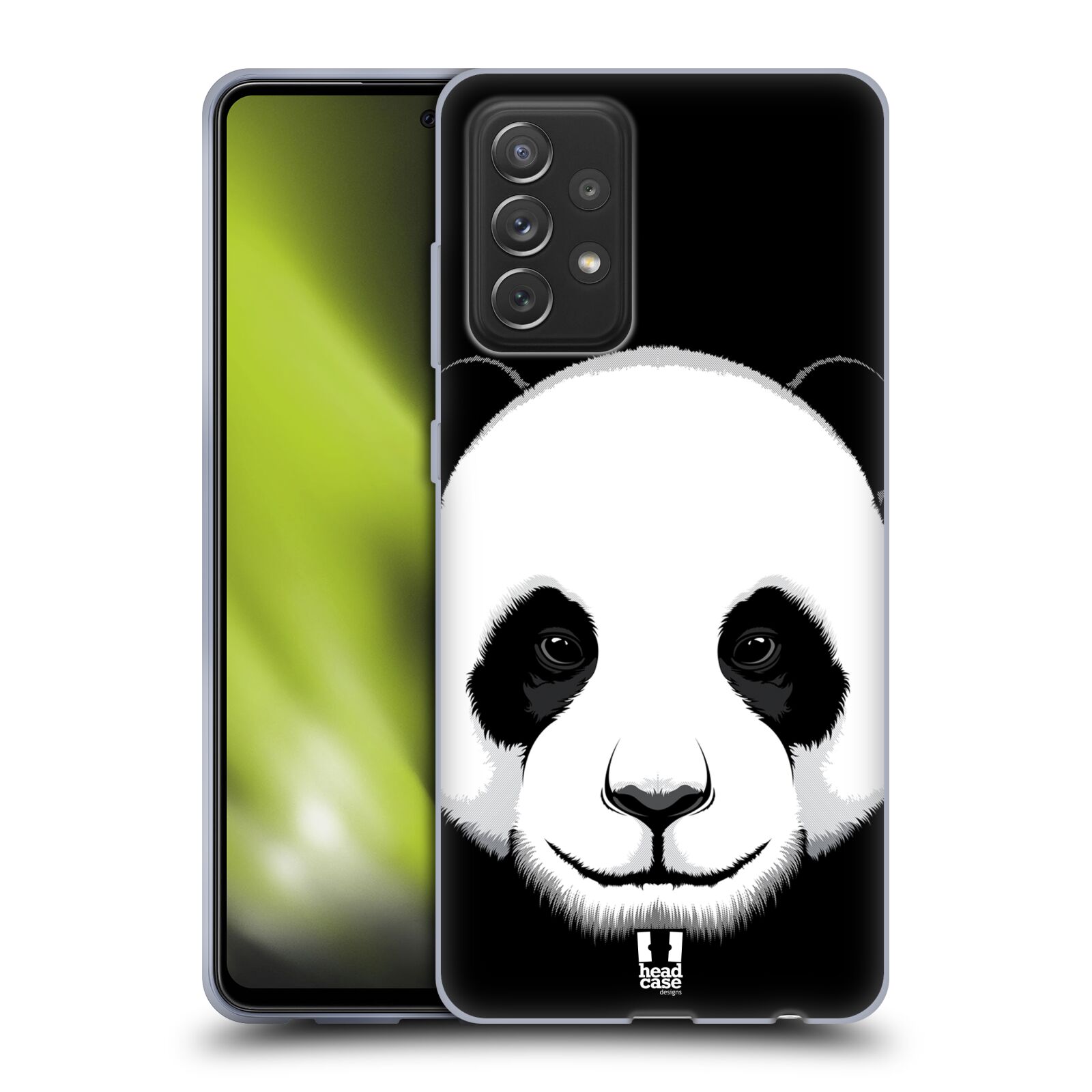 Plastový obal HEAD CASE na mobil Samsung Galaxy A72 / A72 5G vzor Zvíře kreslená tvář panda