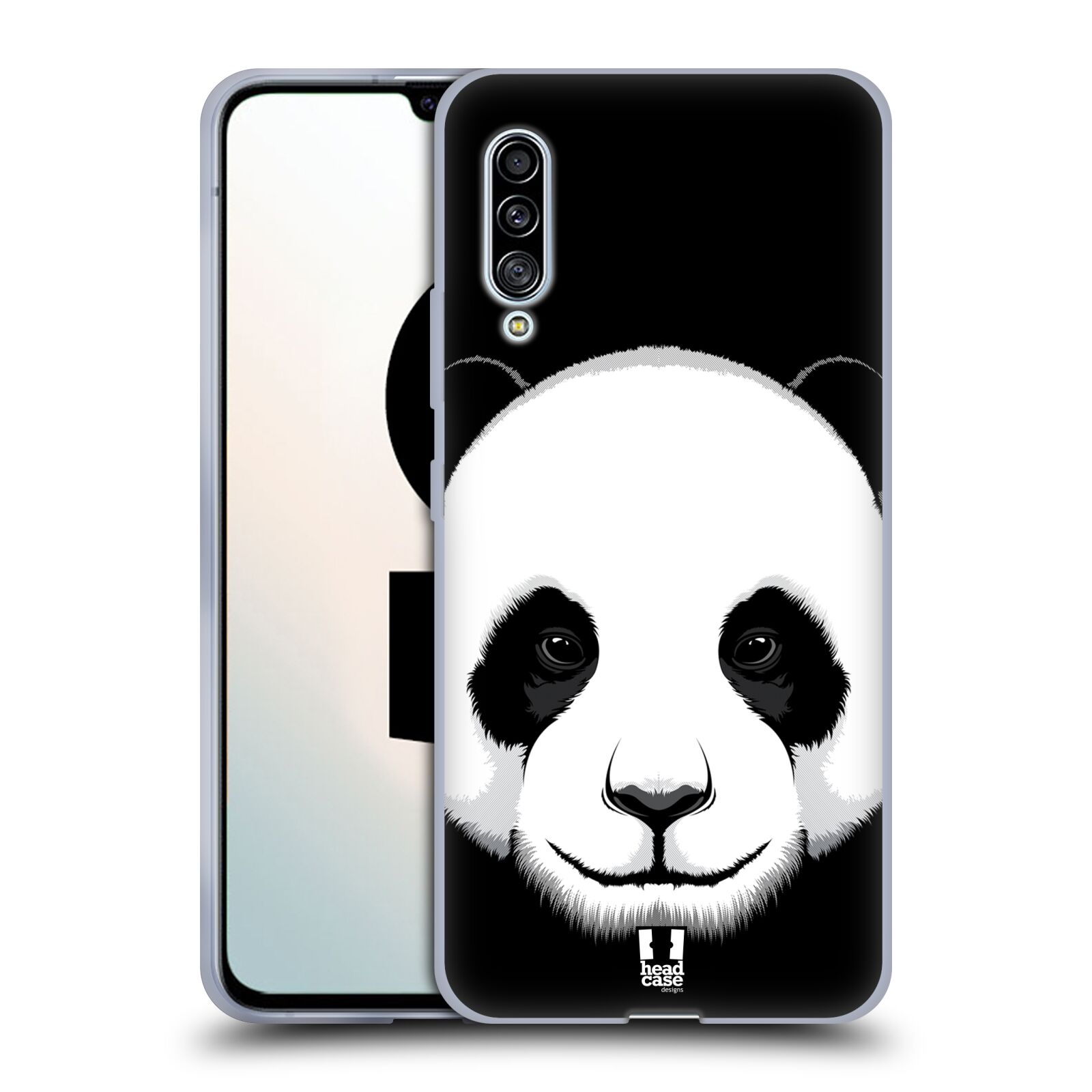 Plastový obal HEAD CASE na mobil Samsung Galaxy A90 5G vzor Zvíře kreslená tvář panda