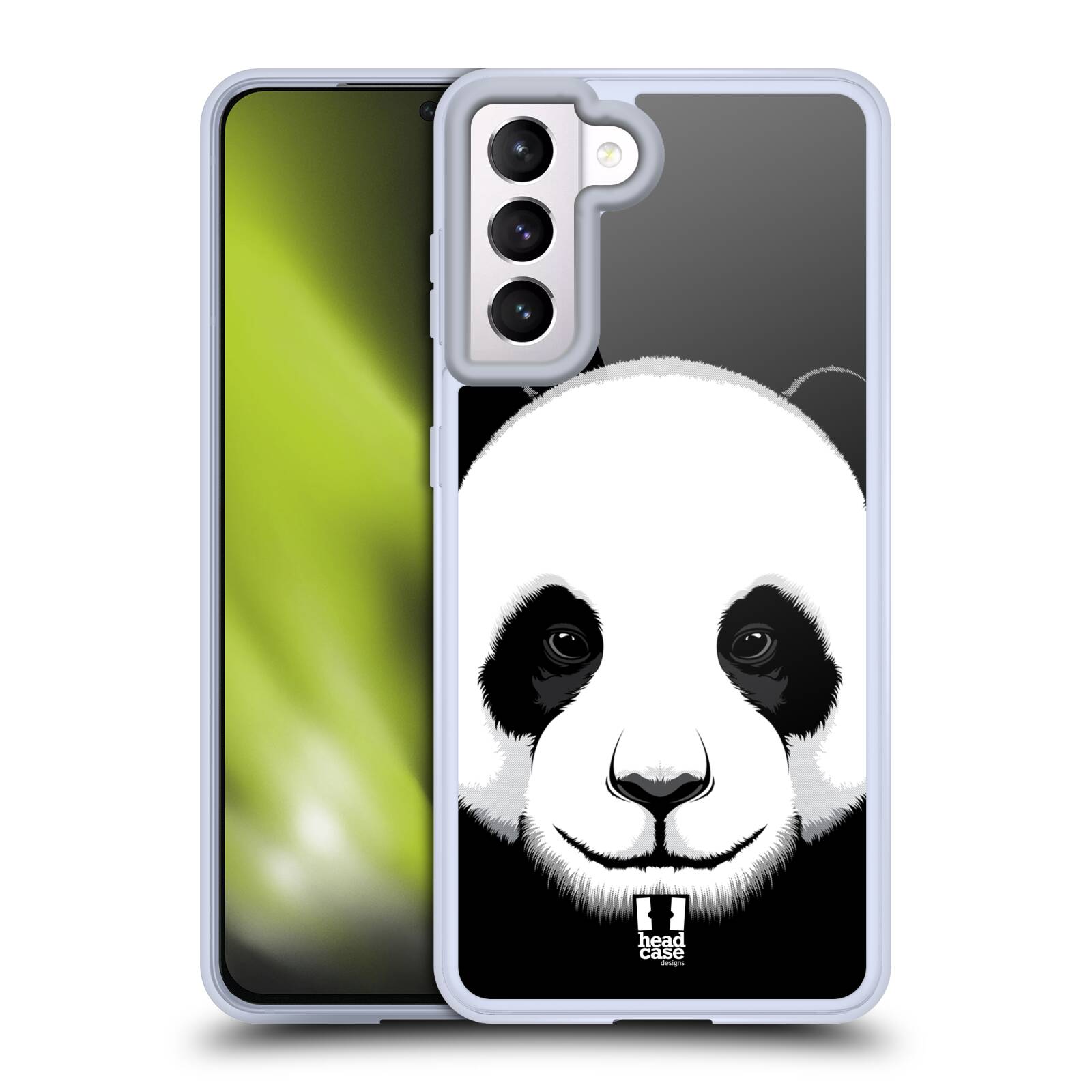 Plastový obal HEAD CASE na mobil Samsung Galaxy S21 5G vzor Zvíře kreslená tvář panda