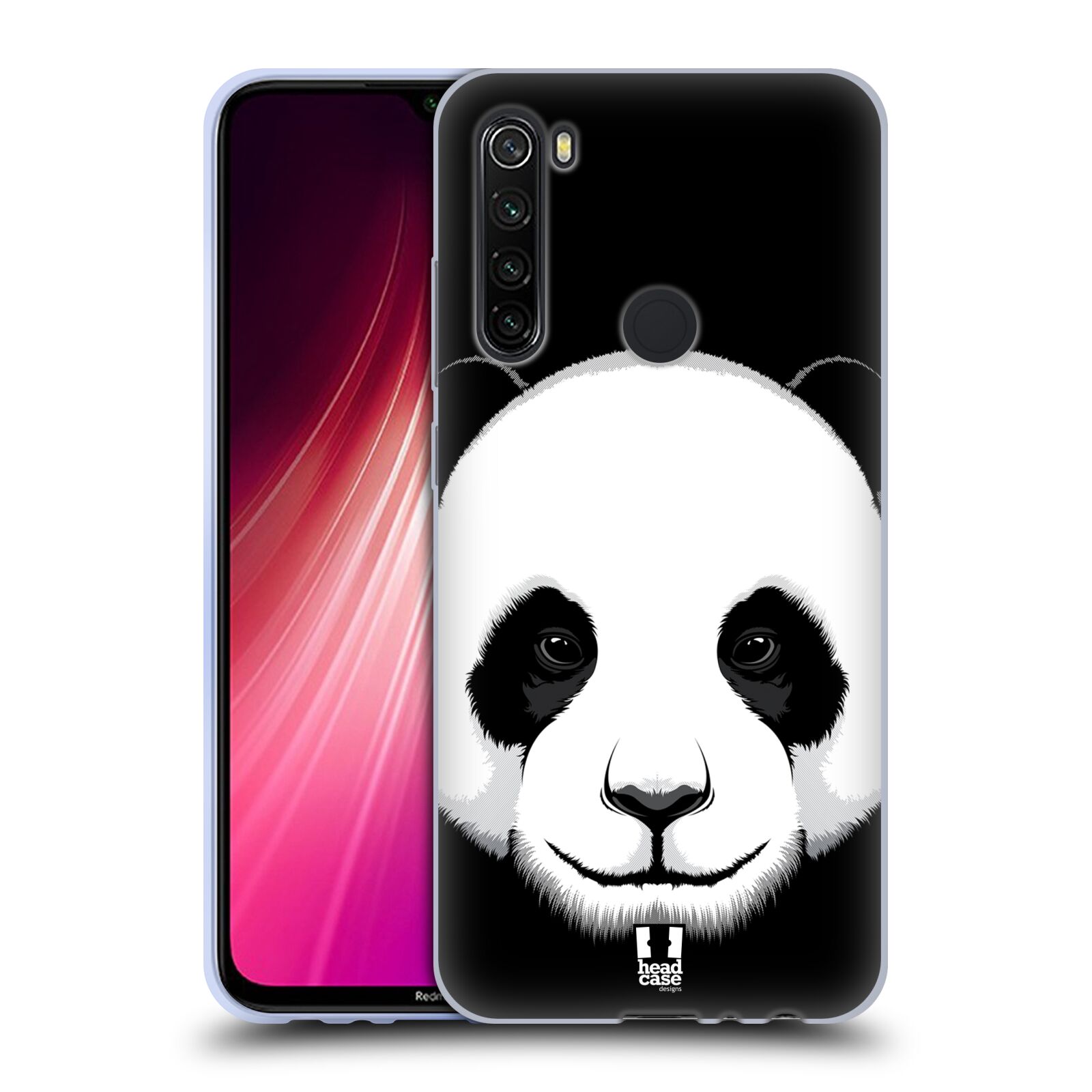 Plastový obal HEAD CASE na mobil Xiaomi Redmi Note 8T vzor Zvíře kreslená tvář panda