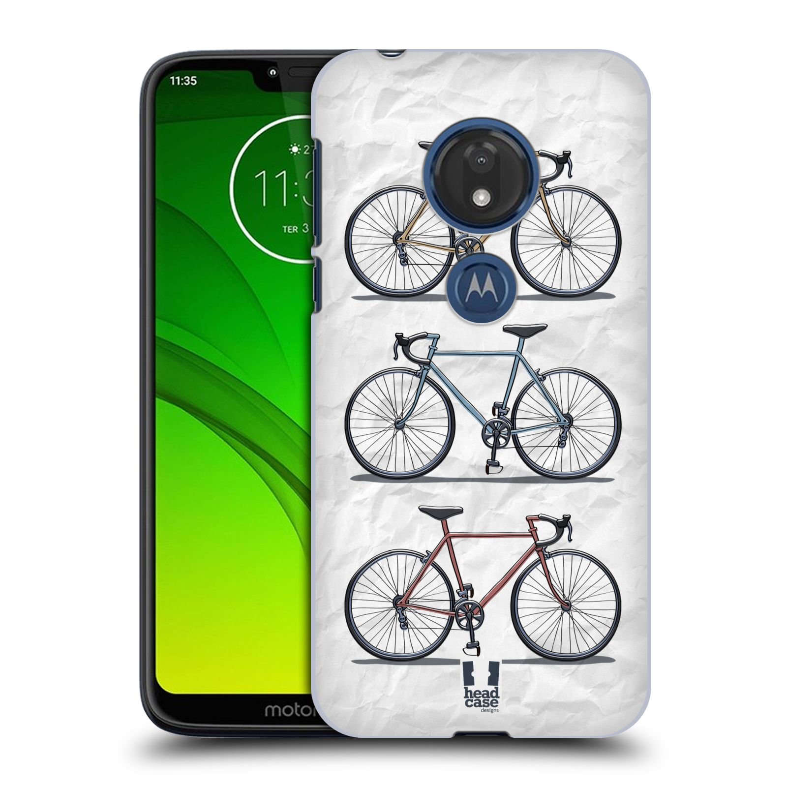 Pouzdro na mobil Motorola Moto G7 Play vzor Retro kola RYCHLOST