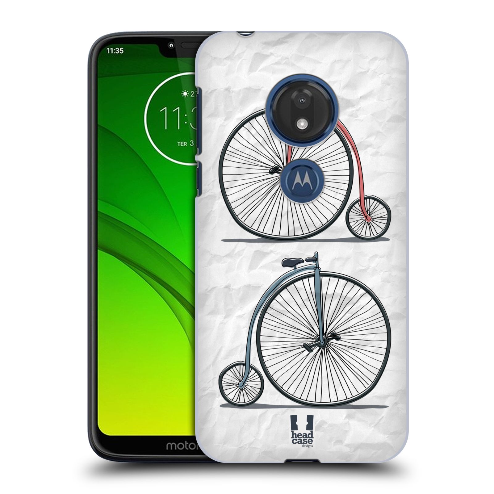 Pouzdro na mobil Motorola Moto G7 Play vzor Retro kola VELKÉ KOLO