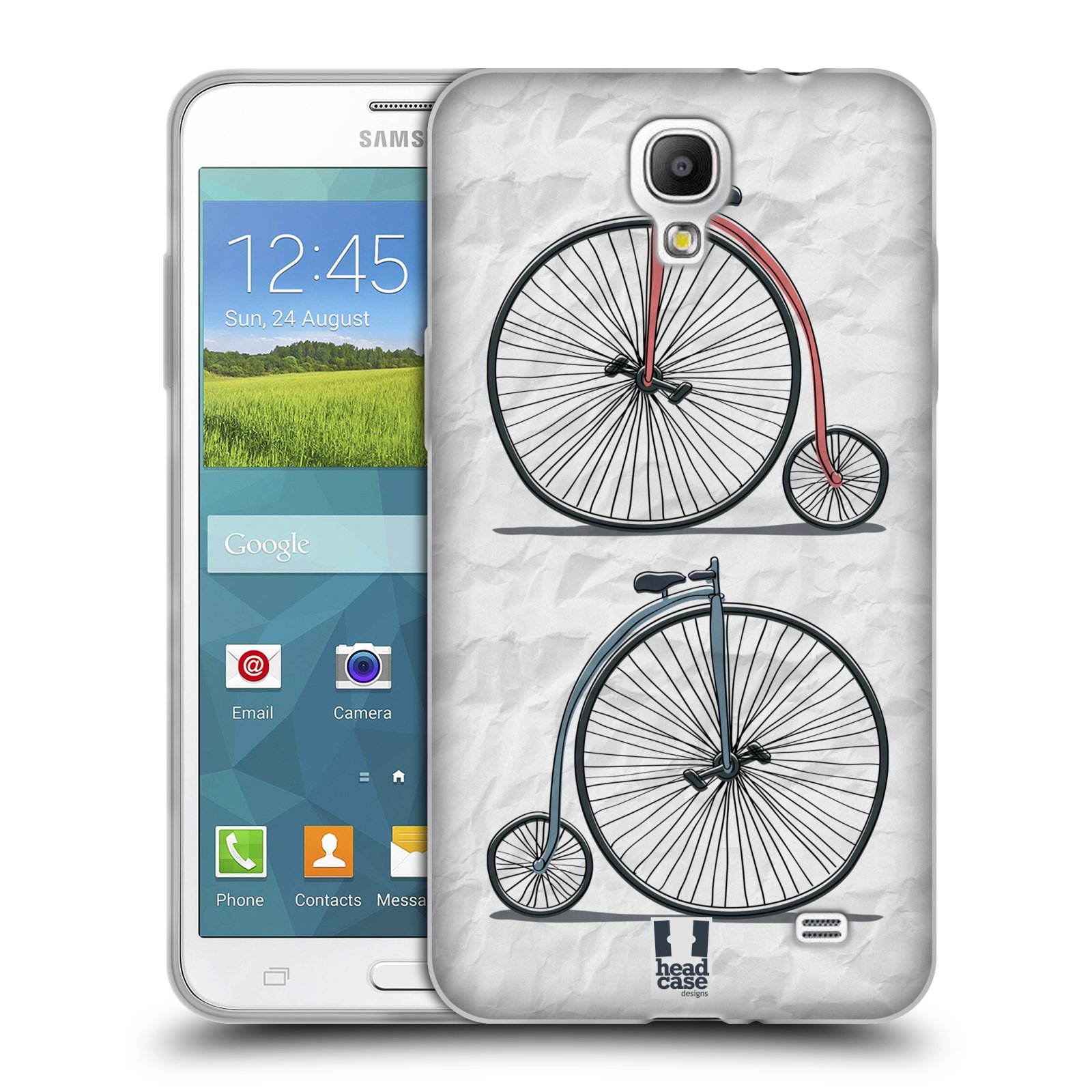 HEAD CASE silikonový obal na mobil Samsung Galaxy Mega 2 vzor Retro kola VELKÉ KOLO