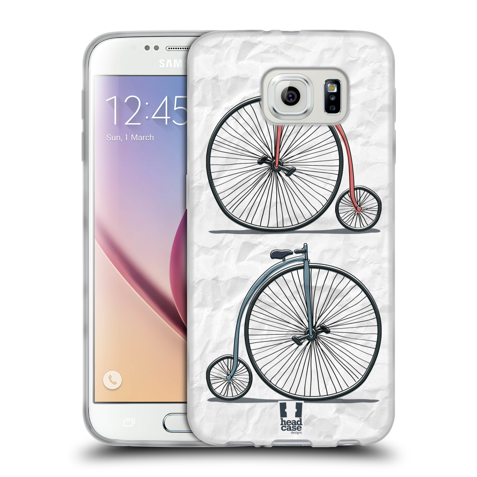 HEAD CASE silikonový obal na mobil Samsung Galaxy S6 vzor Retro kola VELKÉ KOLO