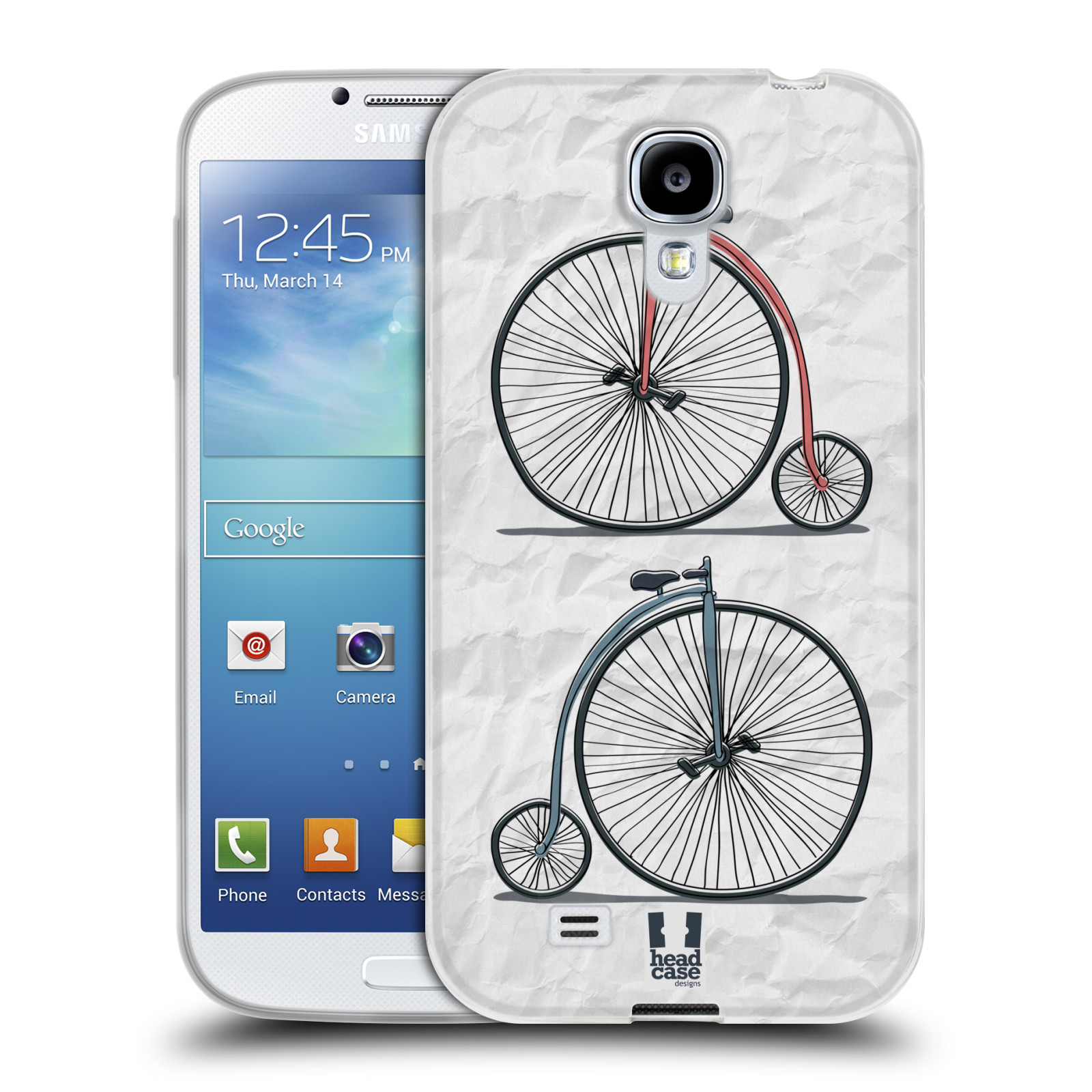 HEAD CASE silikonový obal na mobil Samsung Galaxy S4 i9500 vzor Retro kola VELKÉ KOLO