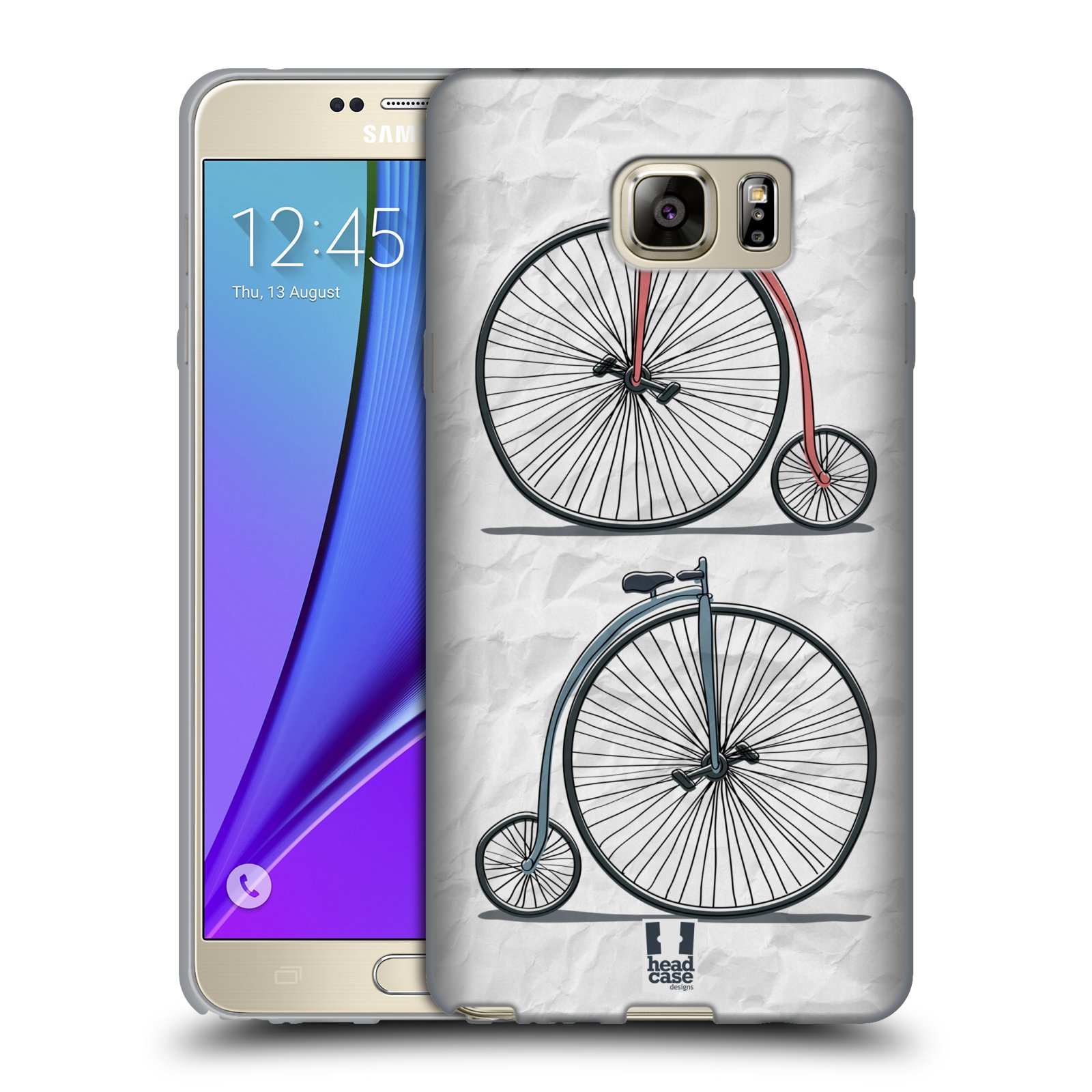 HEAD CASE silikonový obal na mobil Samsung Galaxy Note 5 (N920) vzor Retro kola VELKÉ KOLO