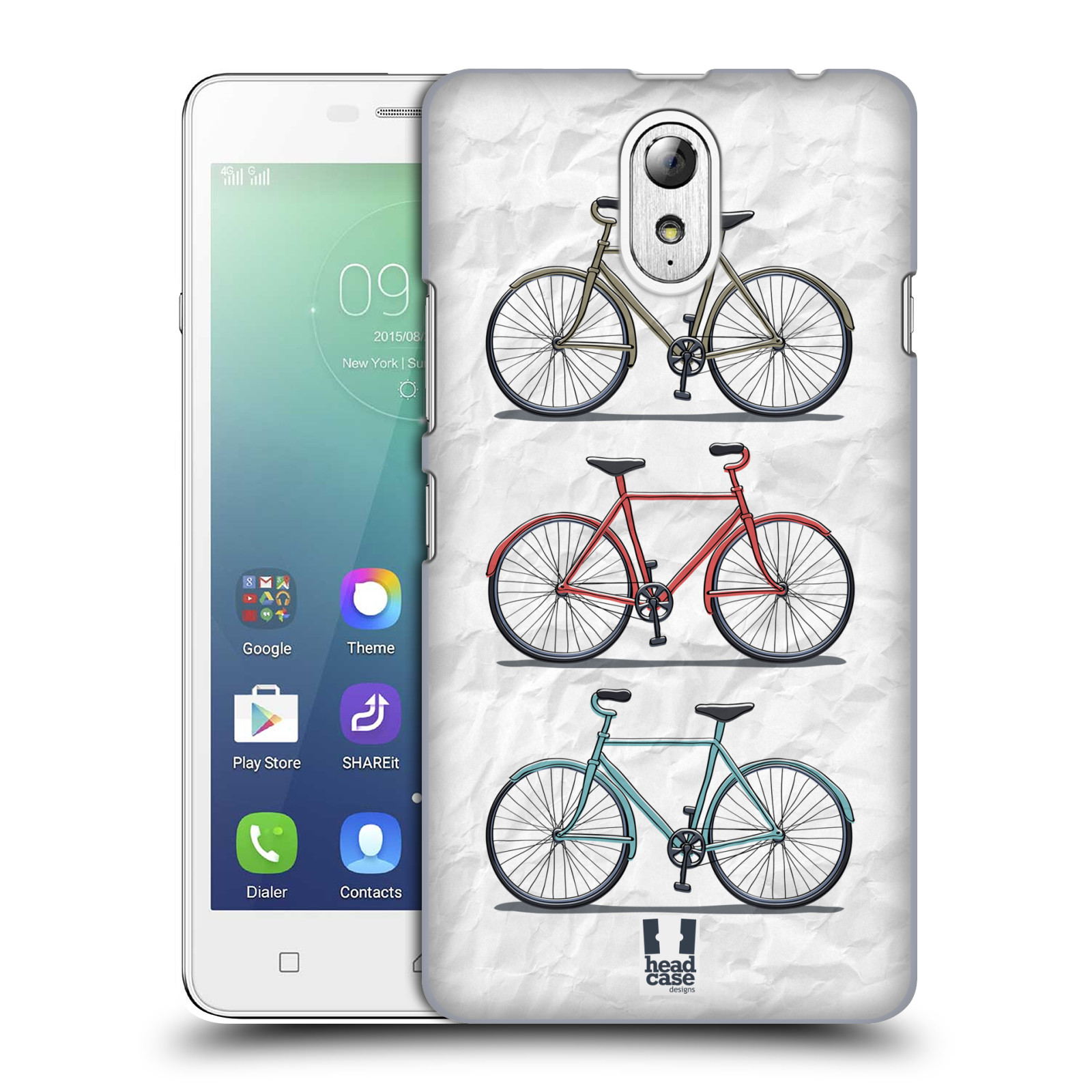 HEAD CASE pevný plastový obal na mobil LENOVO VIBE P1m / LENOVO VIBE p1m DUAL SIM vzor Retro kola 3 kola