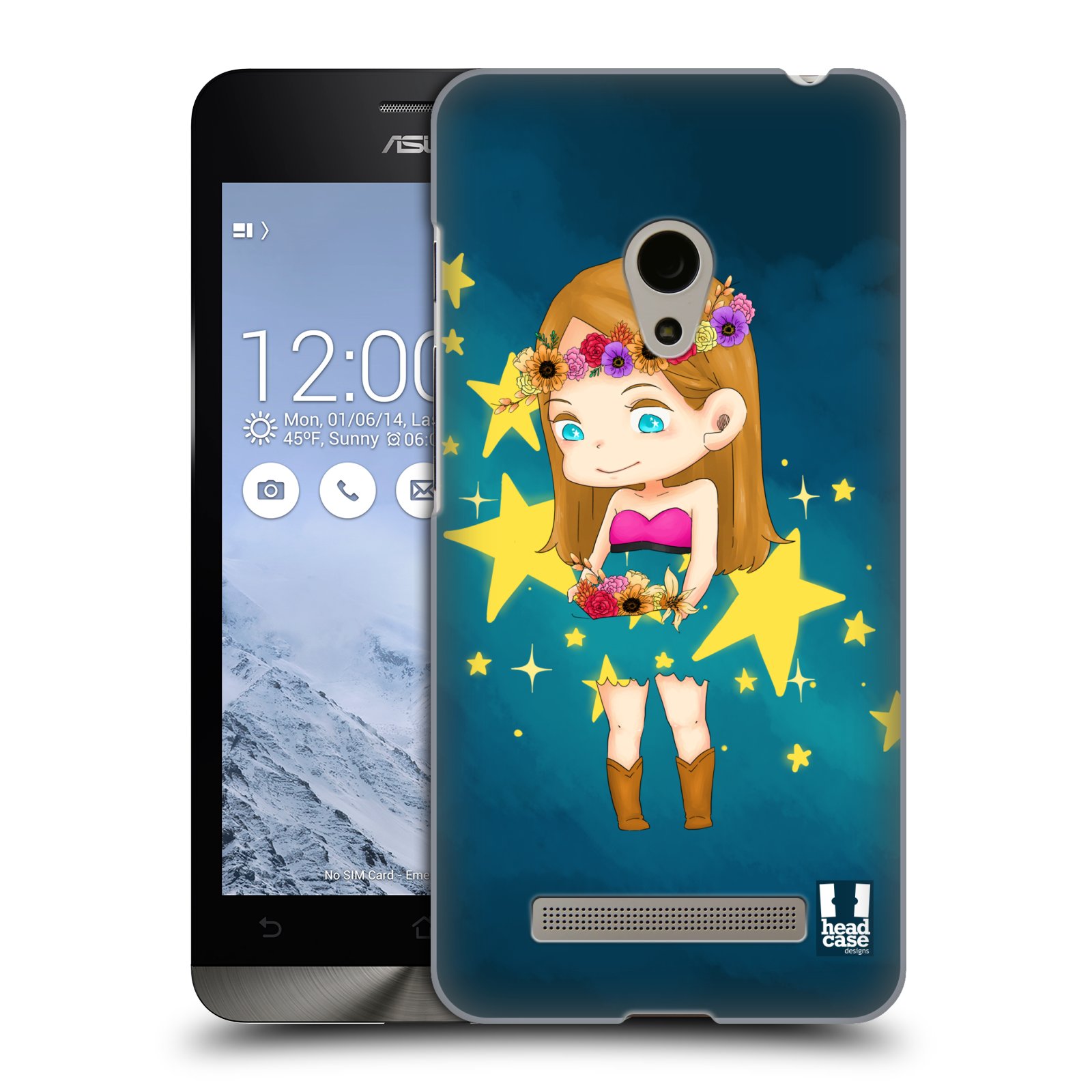 HEAD CASE plastový obal na mobil Asus Zenfone 5 vzor Kreslené postavičky vesmír zmizení HVĚZDA