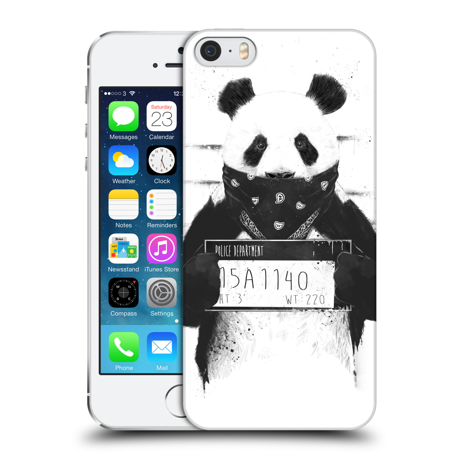Zadní obal pro mobil Apple Iphone 5/5S/SE 2015 - HEAD CASE - Balasz Solti - zatčená panda