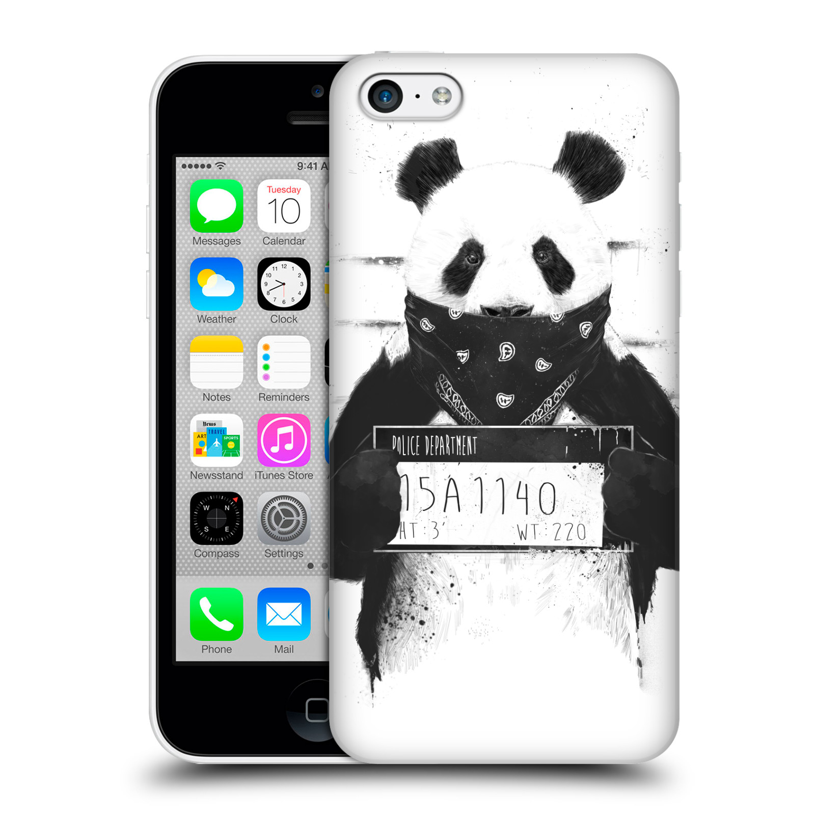 Zadní obal pro mobil Apple Iphone 5C - HEAD CASE - Balasz Solti - zatčená panda