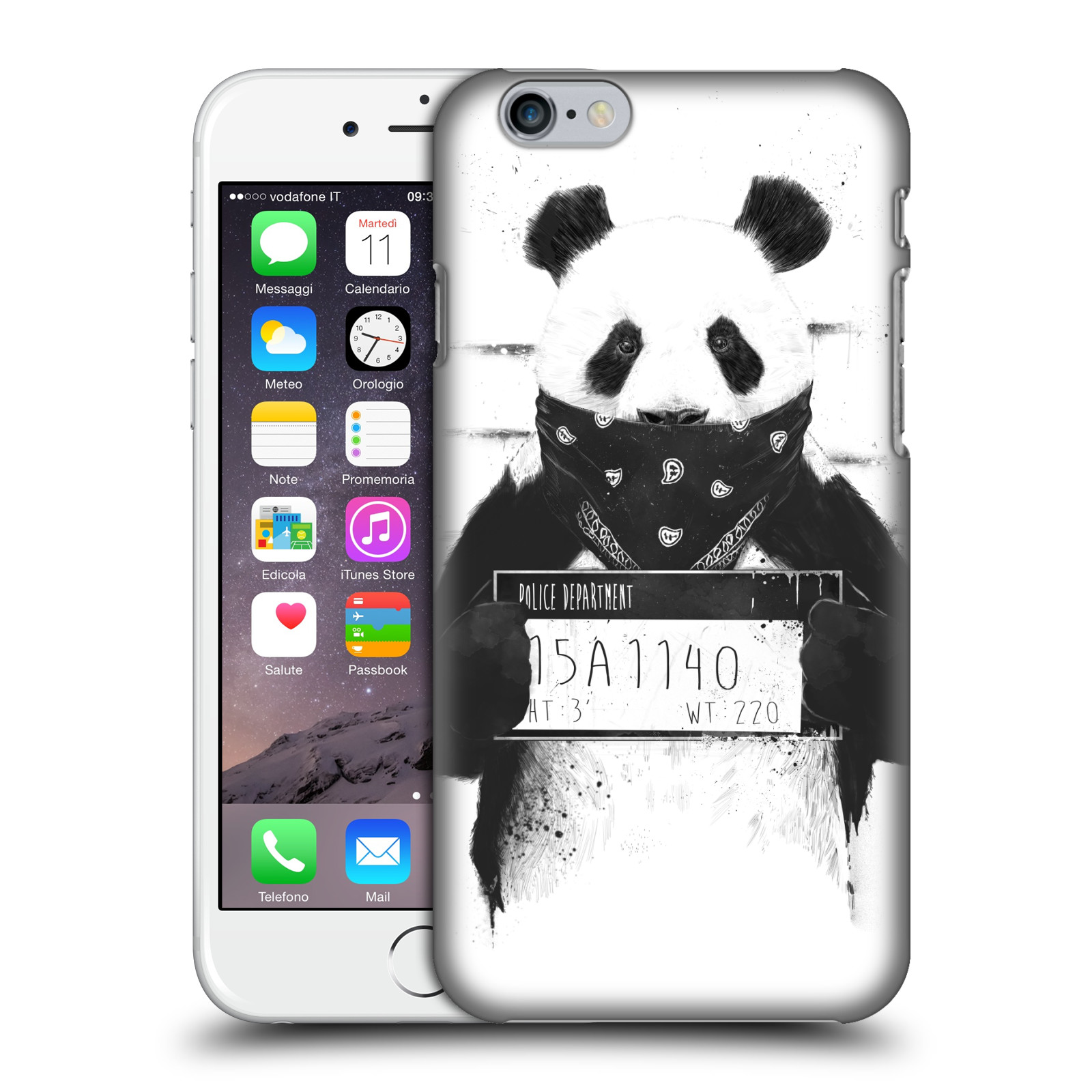 Zadní obal pro mobil Apple Iphone 6/6S - HEAD CASE - Balasz Solti - zatčená panda