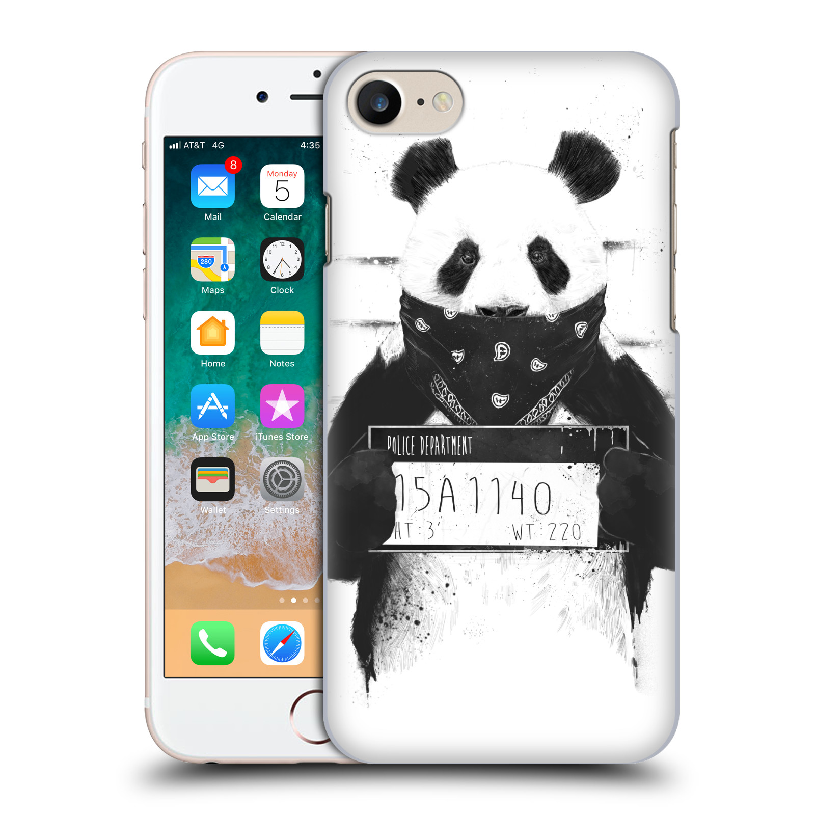 Zadní obal pro mobil Apple Iphone 7/8/SE2020 - HEAD CASE - Balasz Solti - zatčená panda