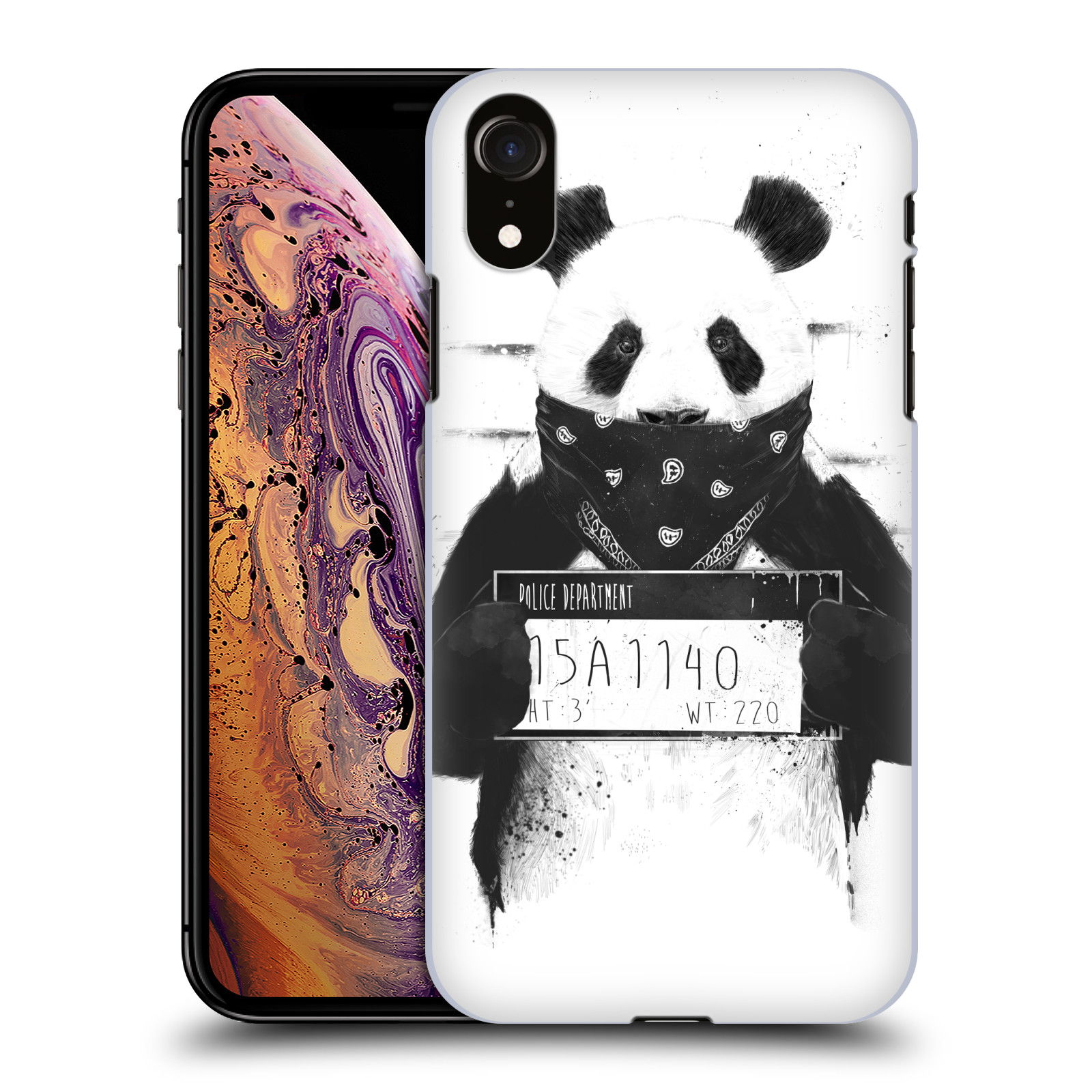 Zadní obal pro mobil Apple Iphone XR - HEAD CASE - Balasz Solti - zatčená panda