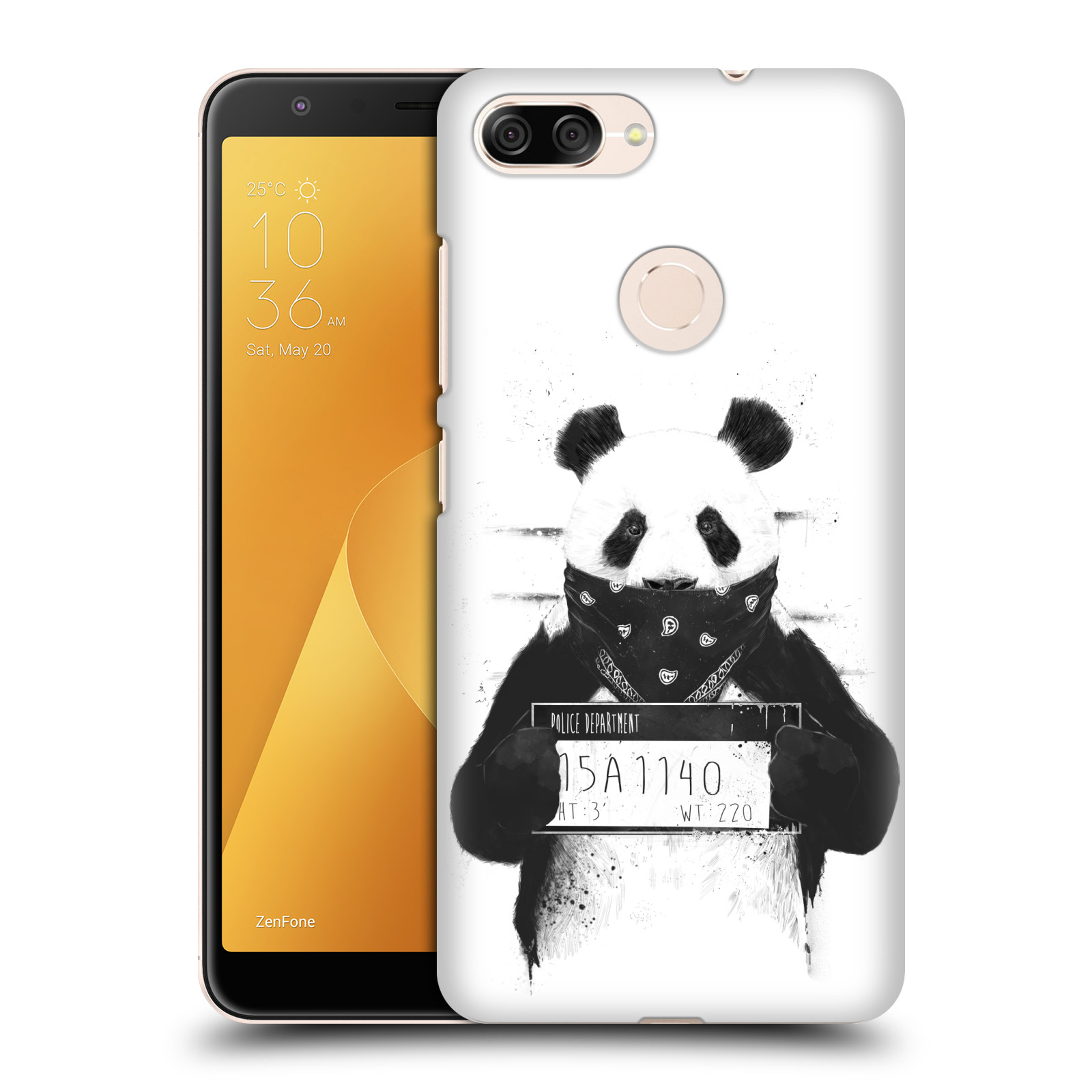 Zadní obal pro mobil Asus Zenfone Max Plus (M1) - HEAD CASE - Balasz Solti - zatčená panda