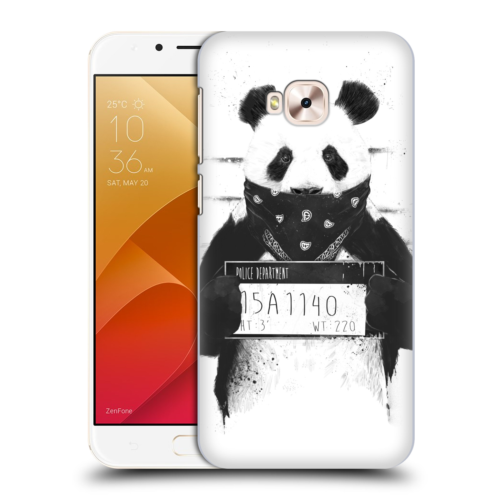 Zadní obal pro mobil Asus Zenfone 4 Selfie Pro ZD552KL - HEAD CASE - Balasz Solti - zatčená panda