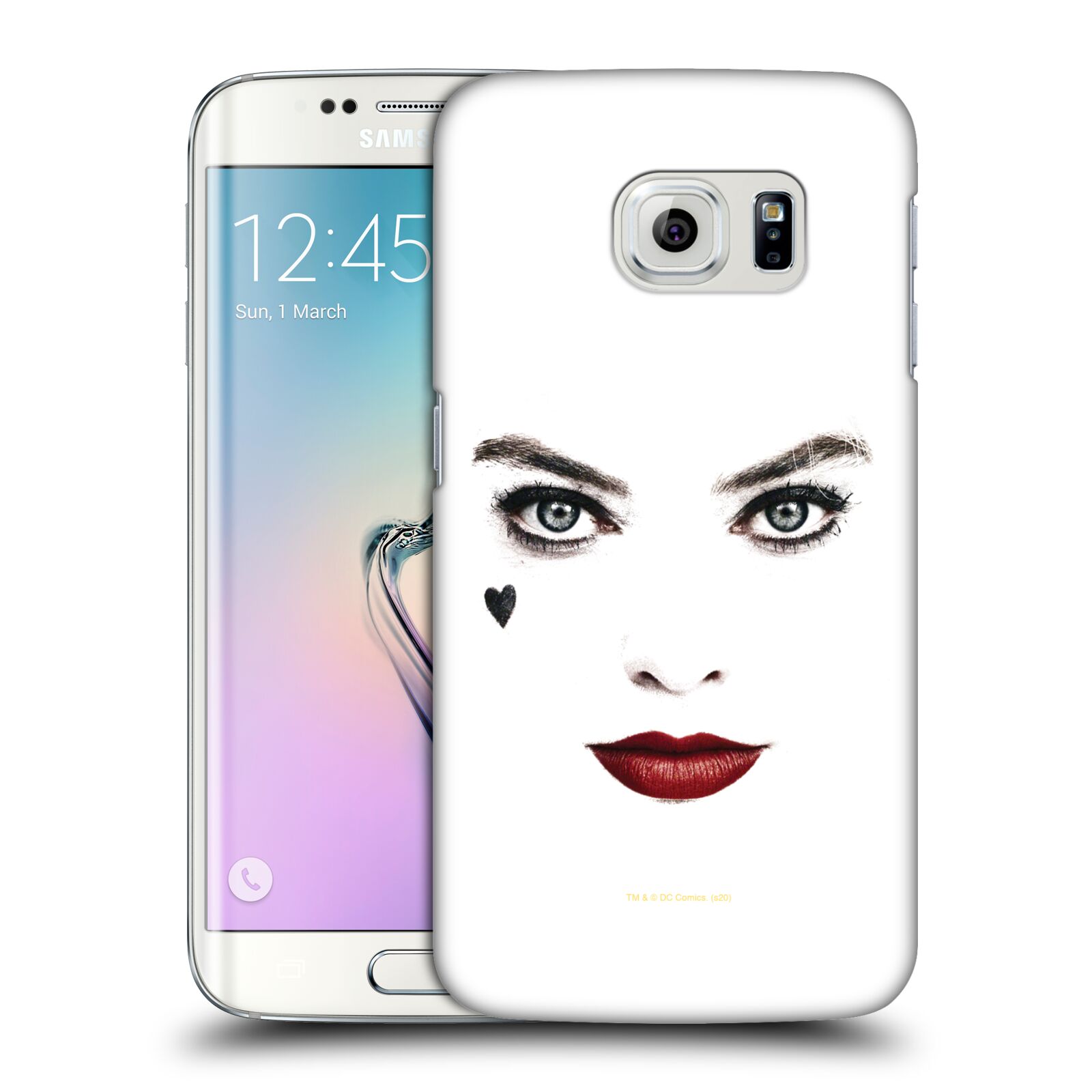 Pouzdro na mobil Samsung Galaxy S6 EDGE - HEAD CASE - DC komix Harely Quinn - tvář