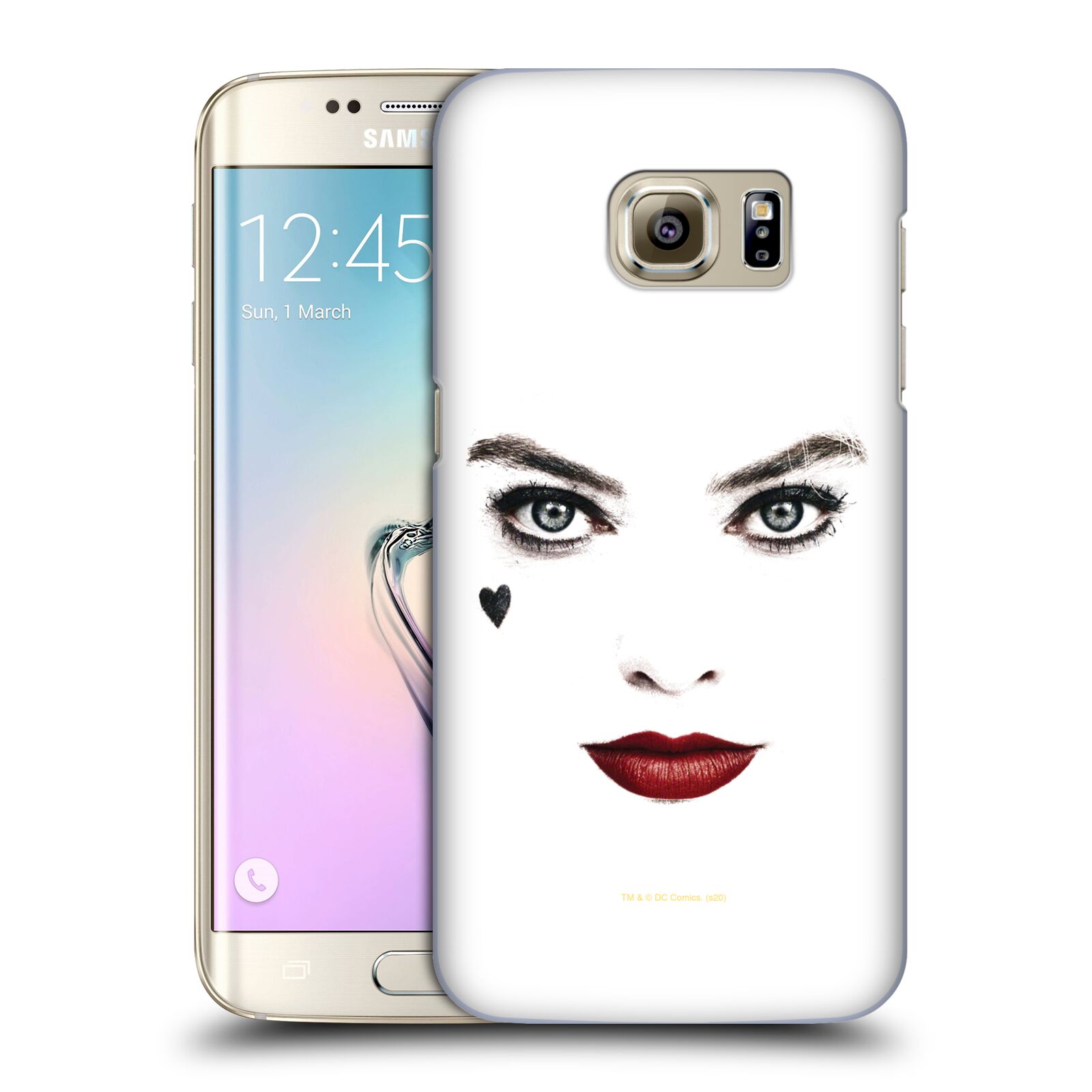 Pouzdro na mobil Samsung Galaxy S7 EDGE - HEAD CASE - DC komix Harely Quinn - tvář