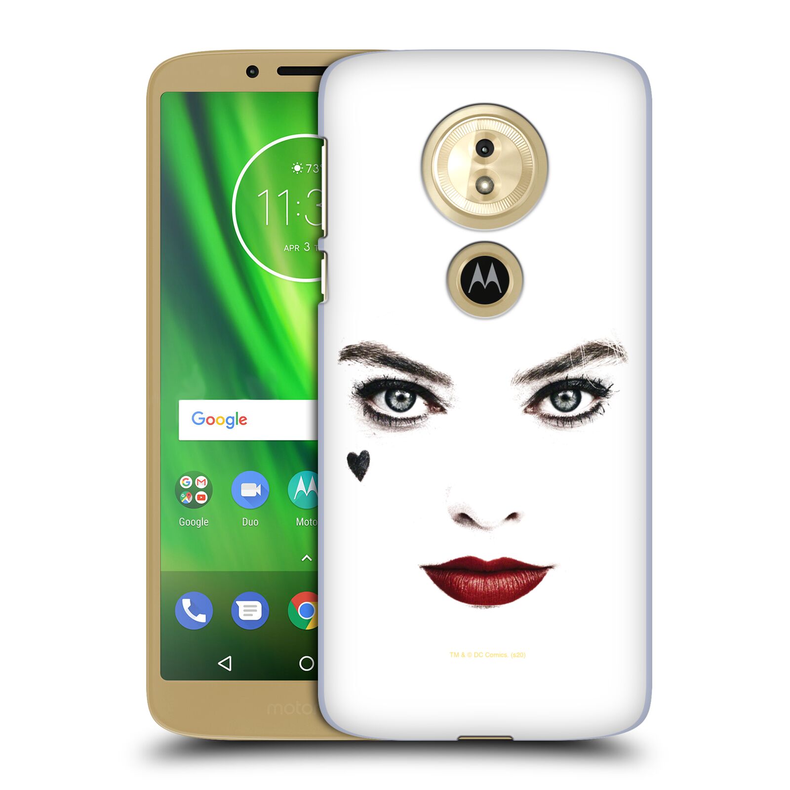 Pouzdro na mobil Motorola Moto E5 - HEAD CASE - DC komix Harely Quinn - tvář