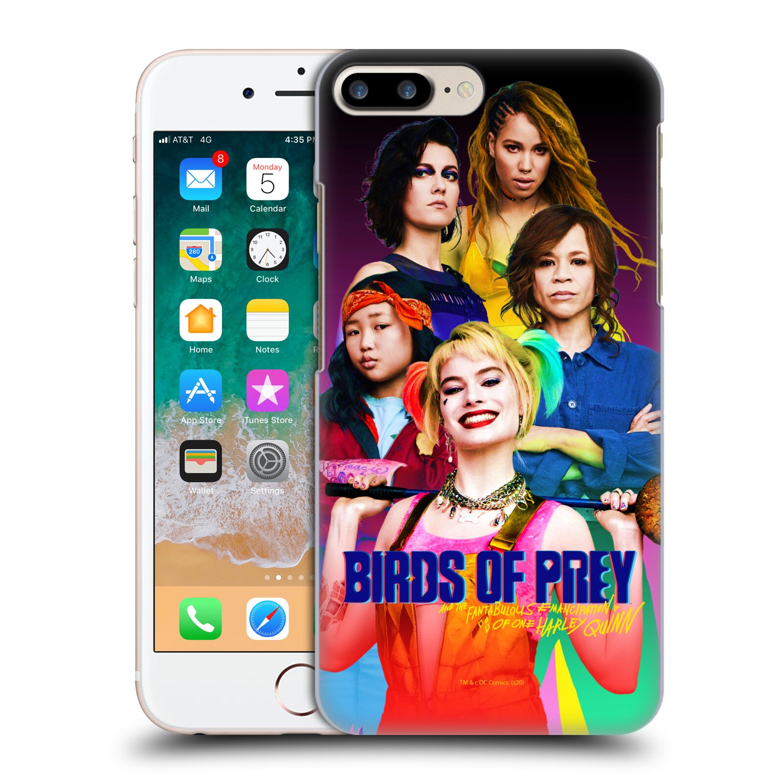Pouzdro na mobil Apple Iphone 7/8 PLUS - HEAD CASE - DC komix Harely Quinn - skupina