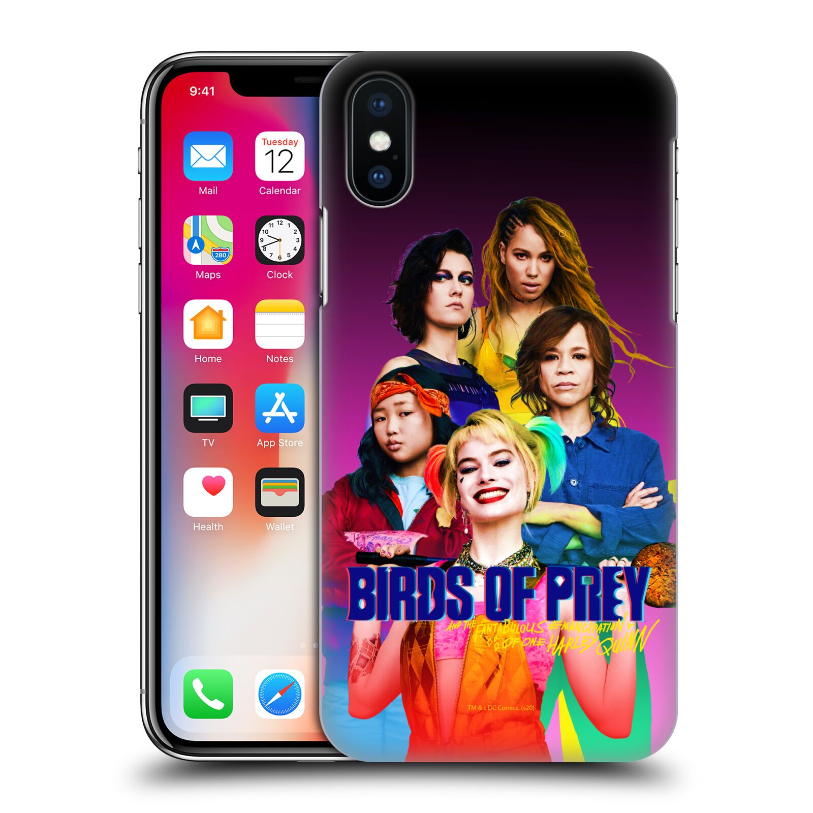 Pouzdro na mobil Apple Iphone X/XS - HEAD CASE - DC komix Harely Quinn - skupina