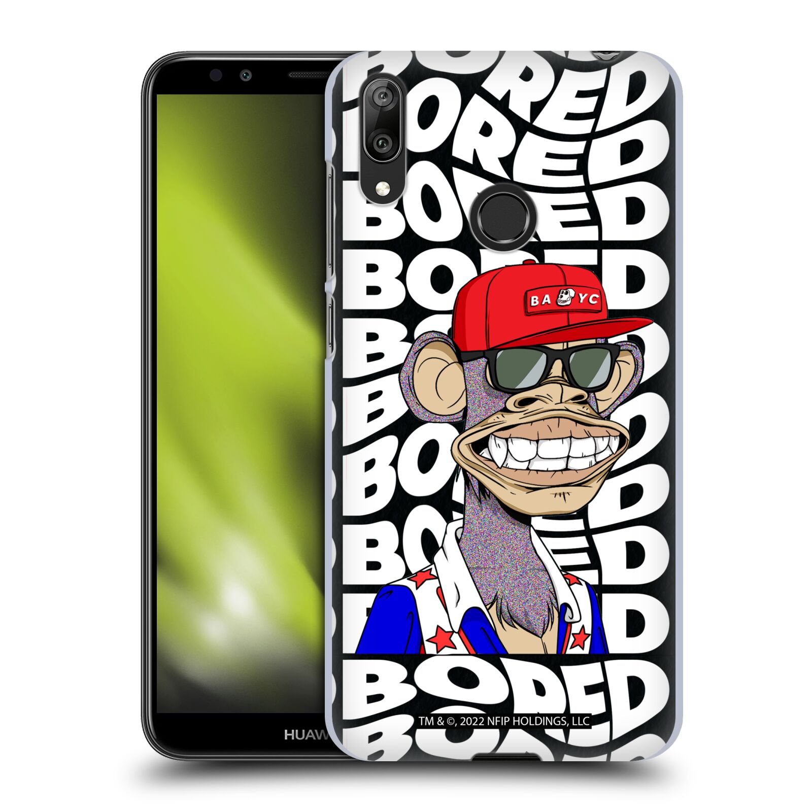 Pouzdro na mobil Huawei Y7 2019 - HEAD CASE - Bored of Directors - Ape 6152