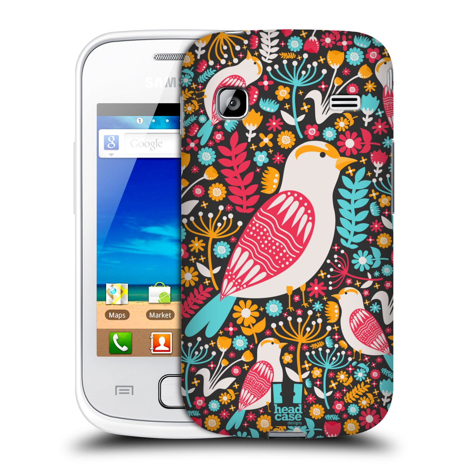 HEAD CASE plastový obal na mobil SAMSUNG GALAXY GIO (S5660) vzor kreslení ptáci dlask obecný