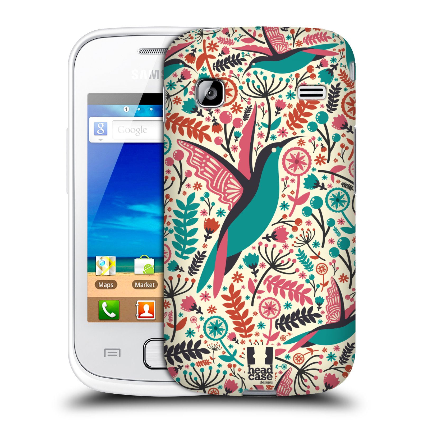 HEAD CASE plastový obal na mobil SAMSUNG GALAXY GIO (S5660) vzor kreslení ptáci kolibřík
