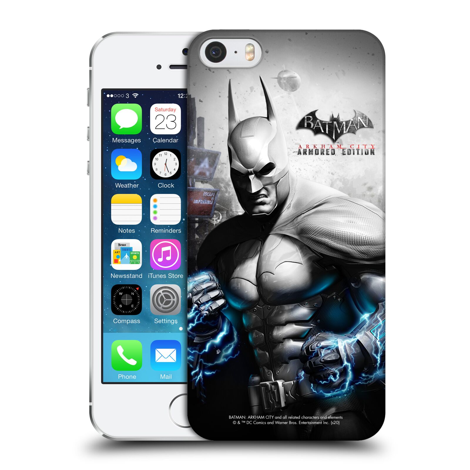 Zadní obal pro mobil Apple Iphone 5/5S/SE 2015 - HEAD CASE - Batman Arkham City - brnění