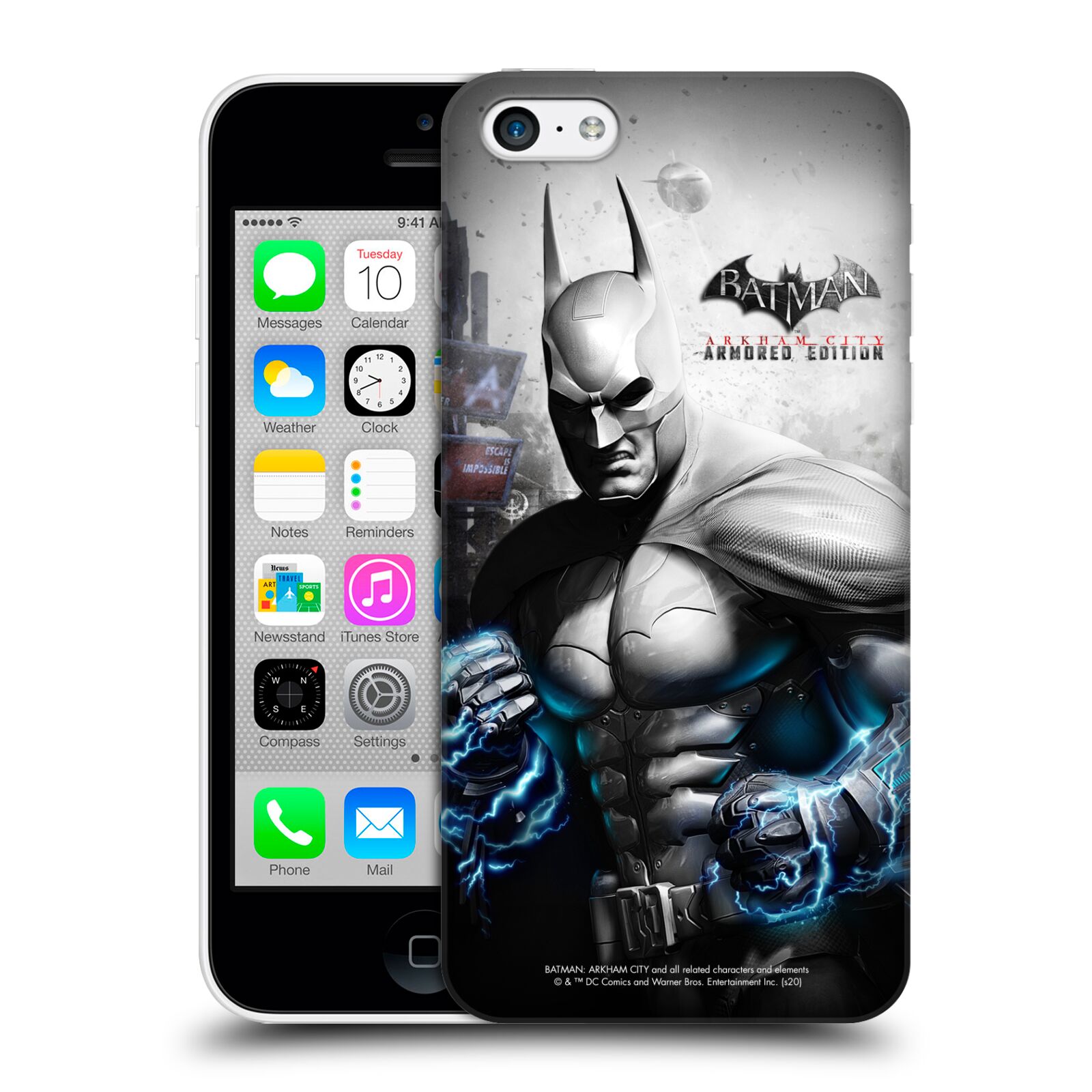 Zadní obal pro mobil Apple Iphone 5C - HEAD CASE - Batman Arkham City - brnění