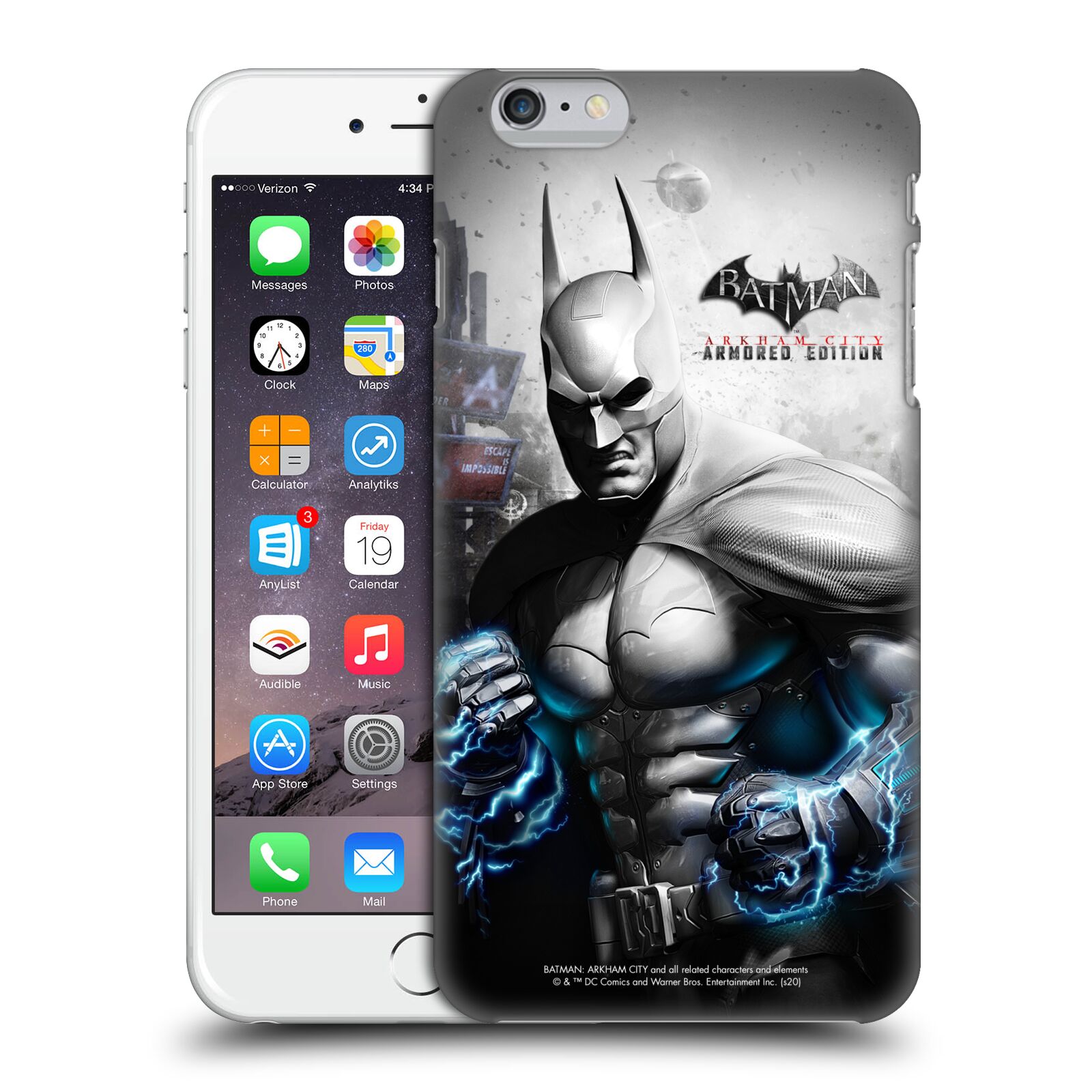 Zadní obal pro mobil Apple Iphone 6 PLUS / 6S PLUS - HEAD CASE - Batman Arkham City - brnění
