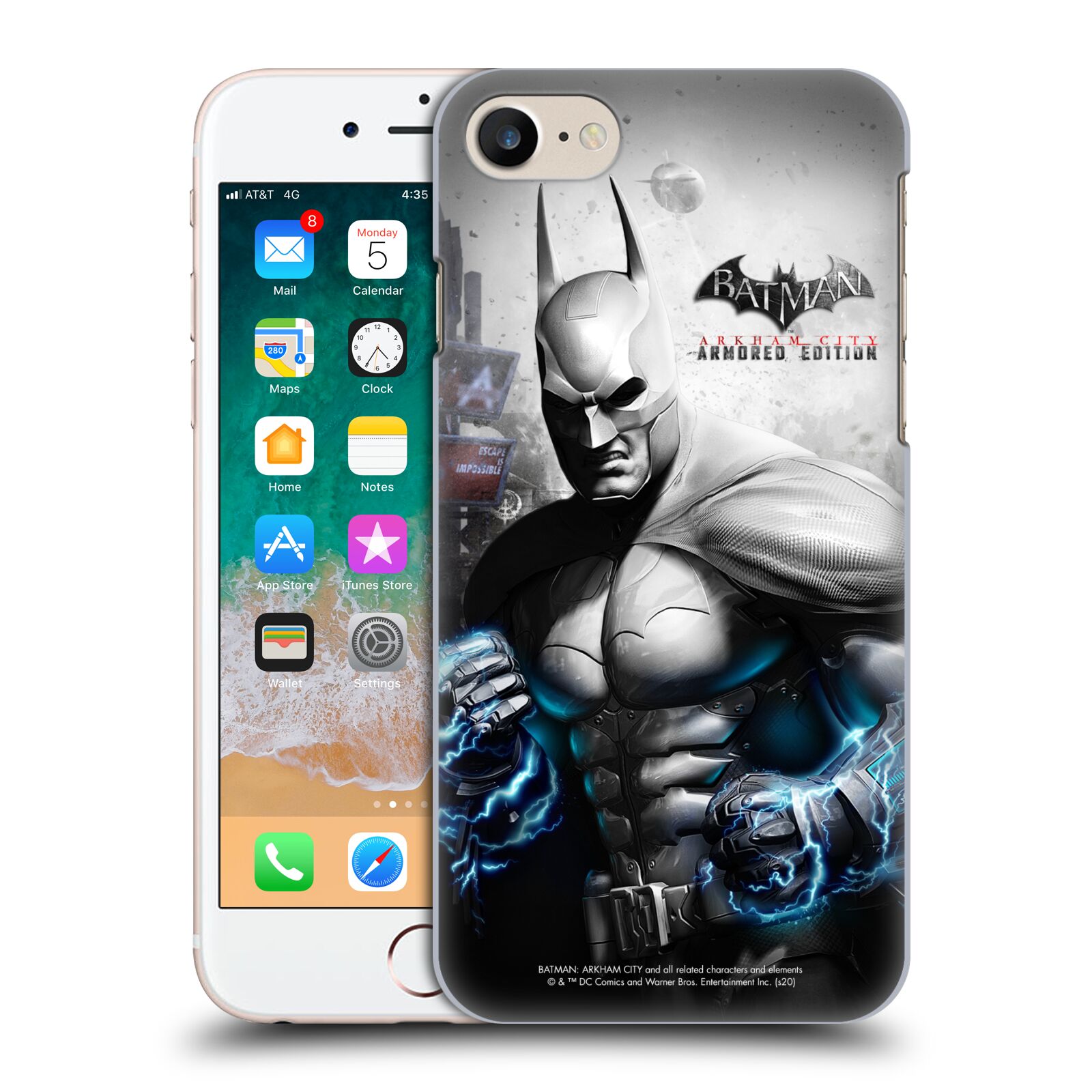 Zadní obal pro mobil Apple Iphone 7/8/SE2020 - HEAD CASE - Batman Arkham City - brnění