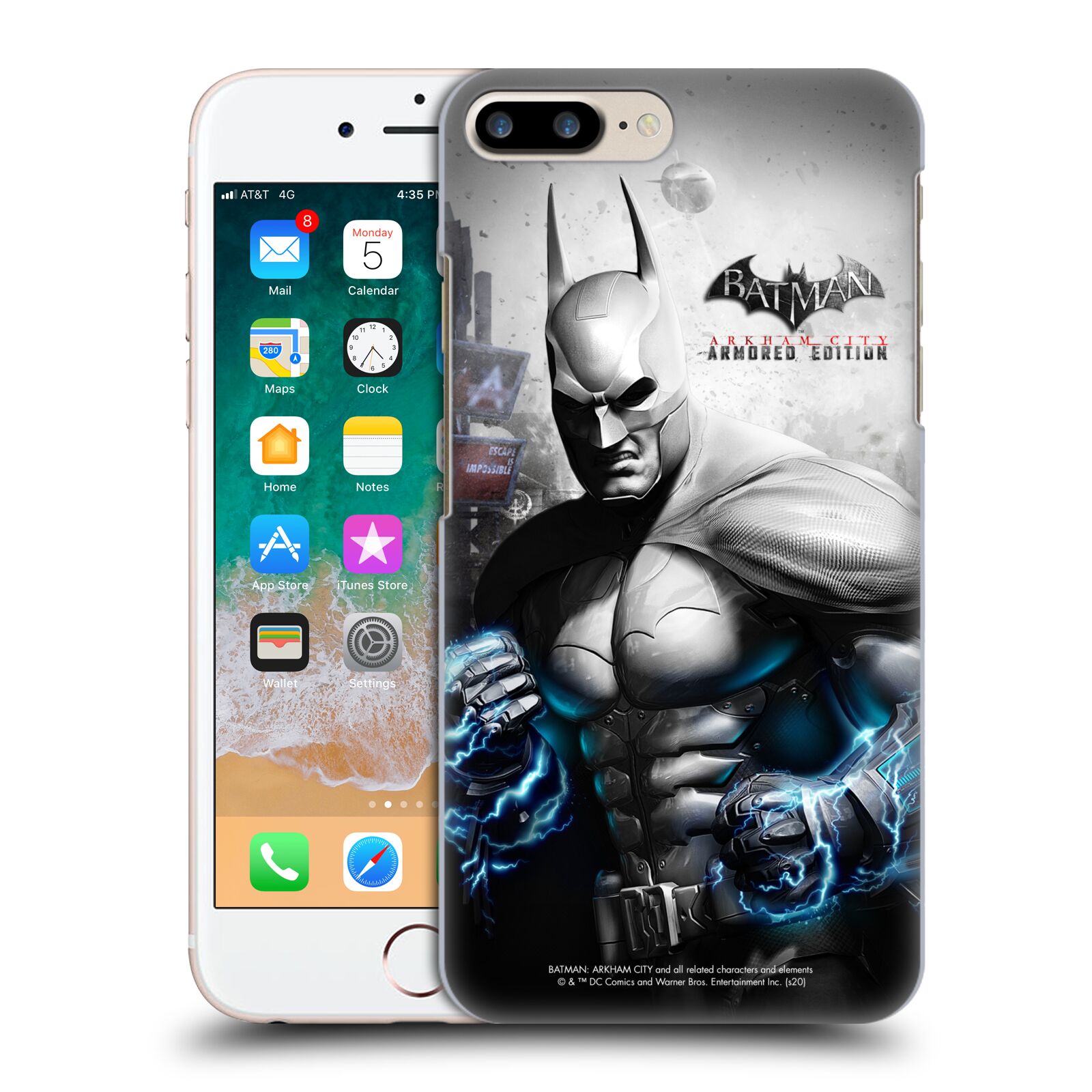 Zadní obal pro mobil Apple Iphone 7+ /  8+ - HEAD CASE - Batman Arkham City - brnění