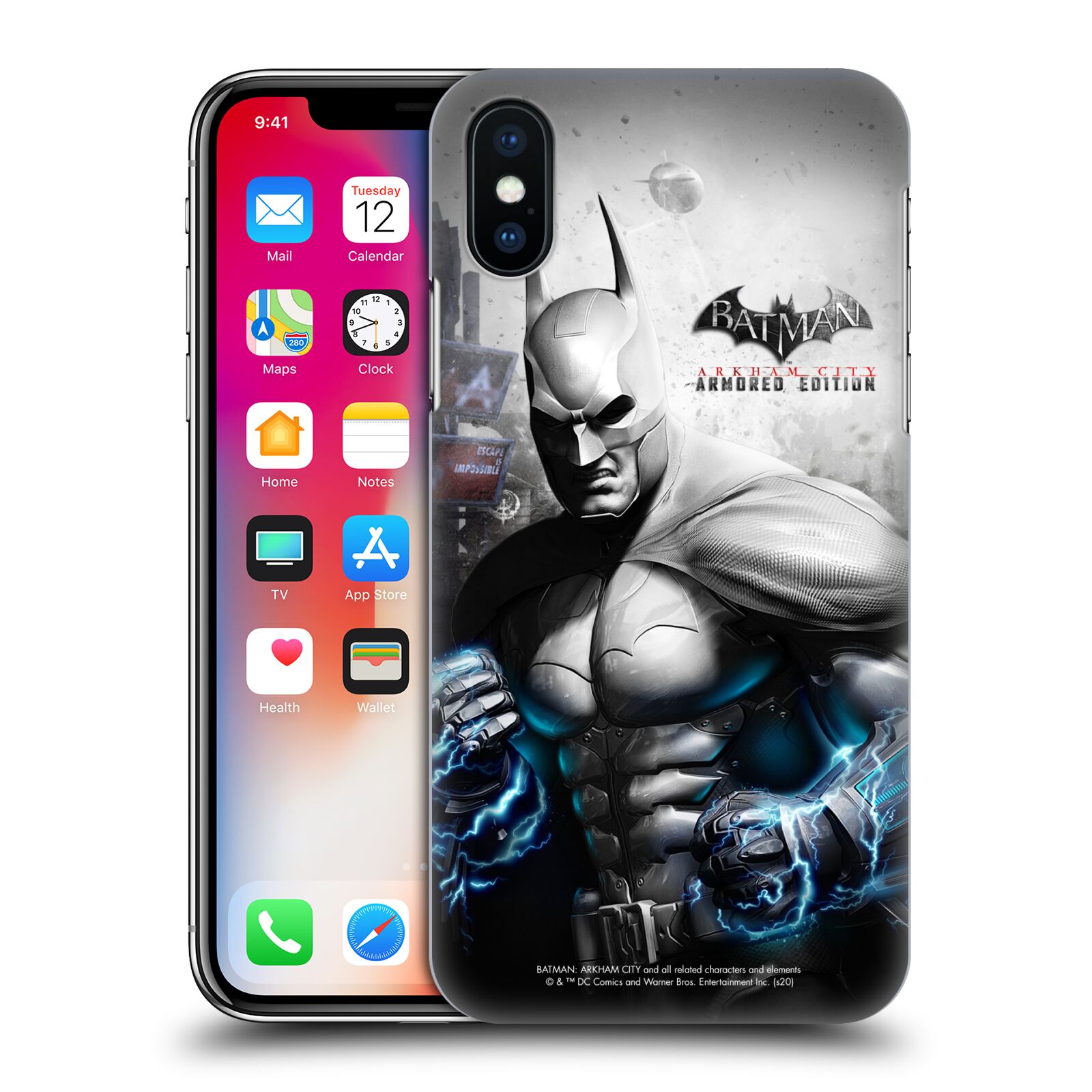 Zadní obal pro mobil Apple Iphone X / XS - HEAD CASE - Batman Arkham City - brnění