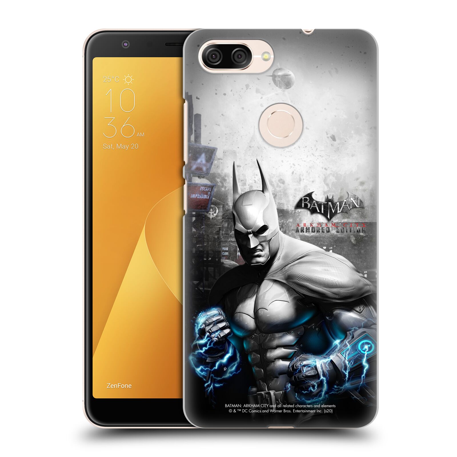 Zadní obal pro mobil Asus Zenfone Max Plus (M1) - HEAD CASE - Batman Arkham City - brnění