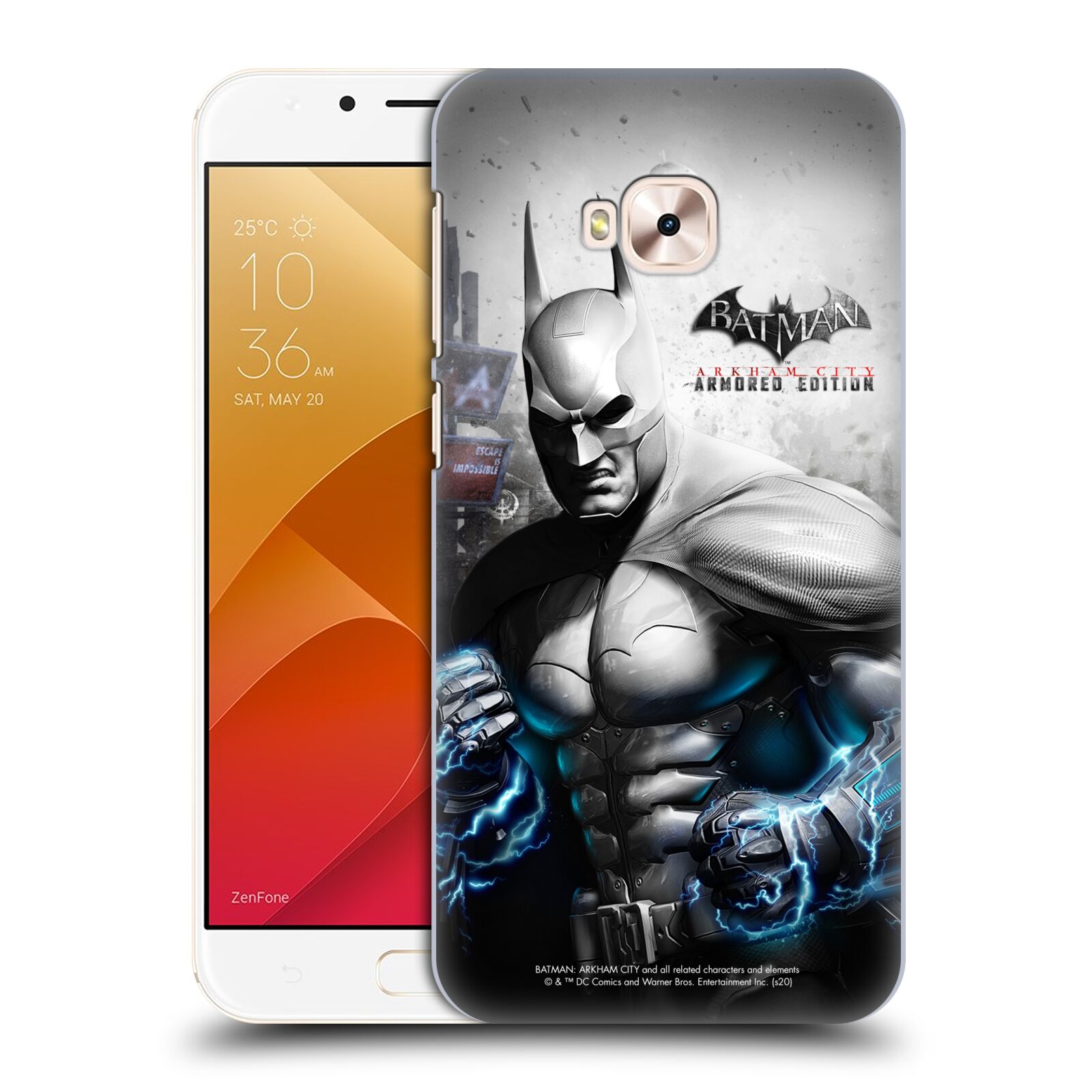 Zadní obal pro mobil Asus Zenfone 4 Selfie Pro ZD552KL - HEAD CASE - Batman Arkham City - brnění
