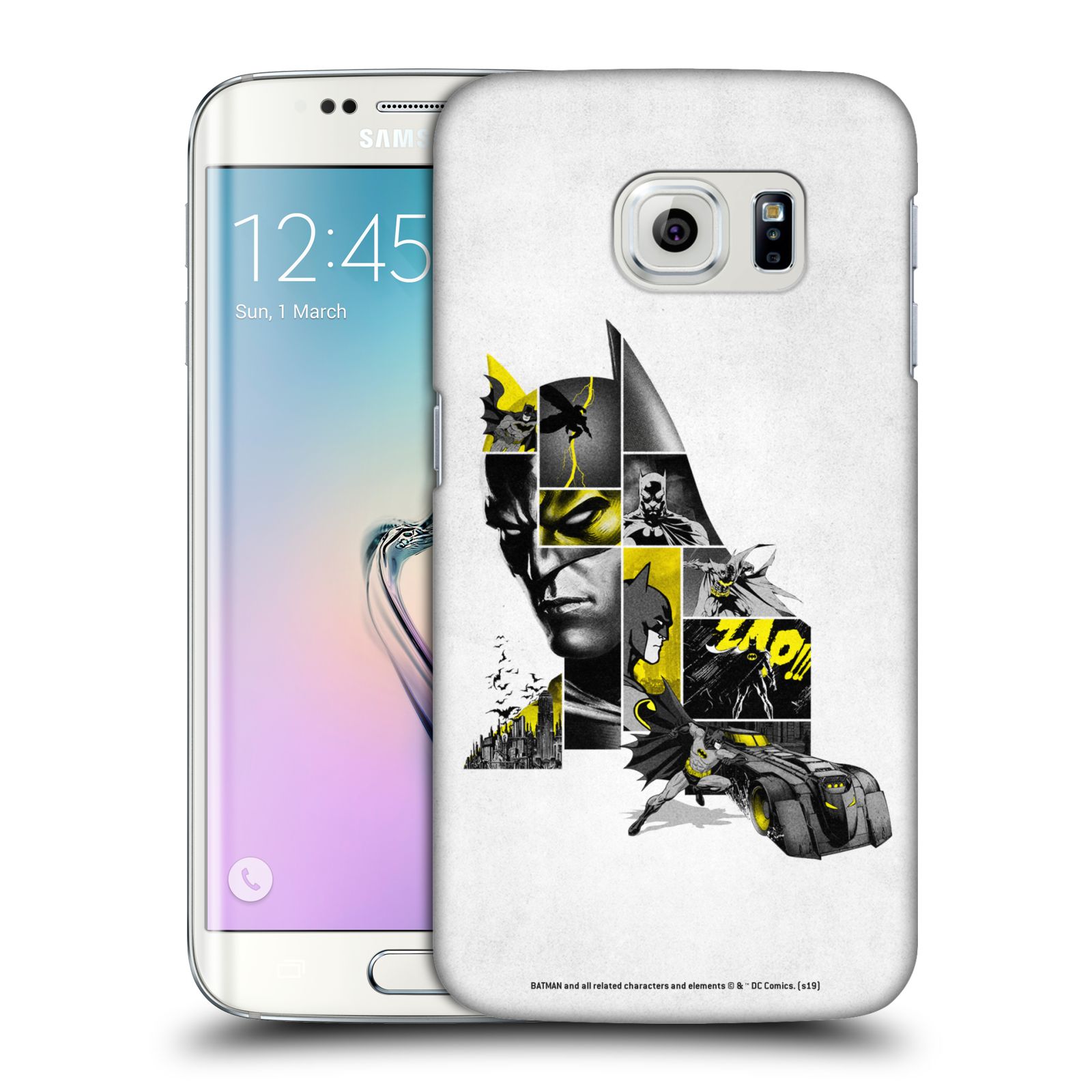 Pouzdro na mobil Samsung Galaxy S6 EDGE - HEAD CASE - DC komix Batman koláž