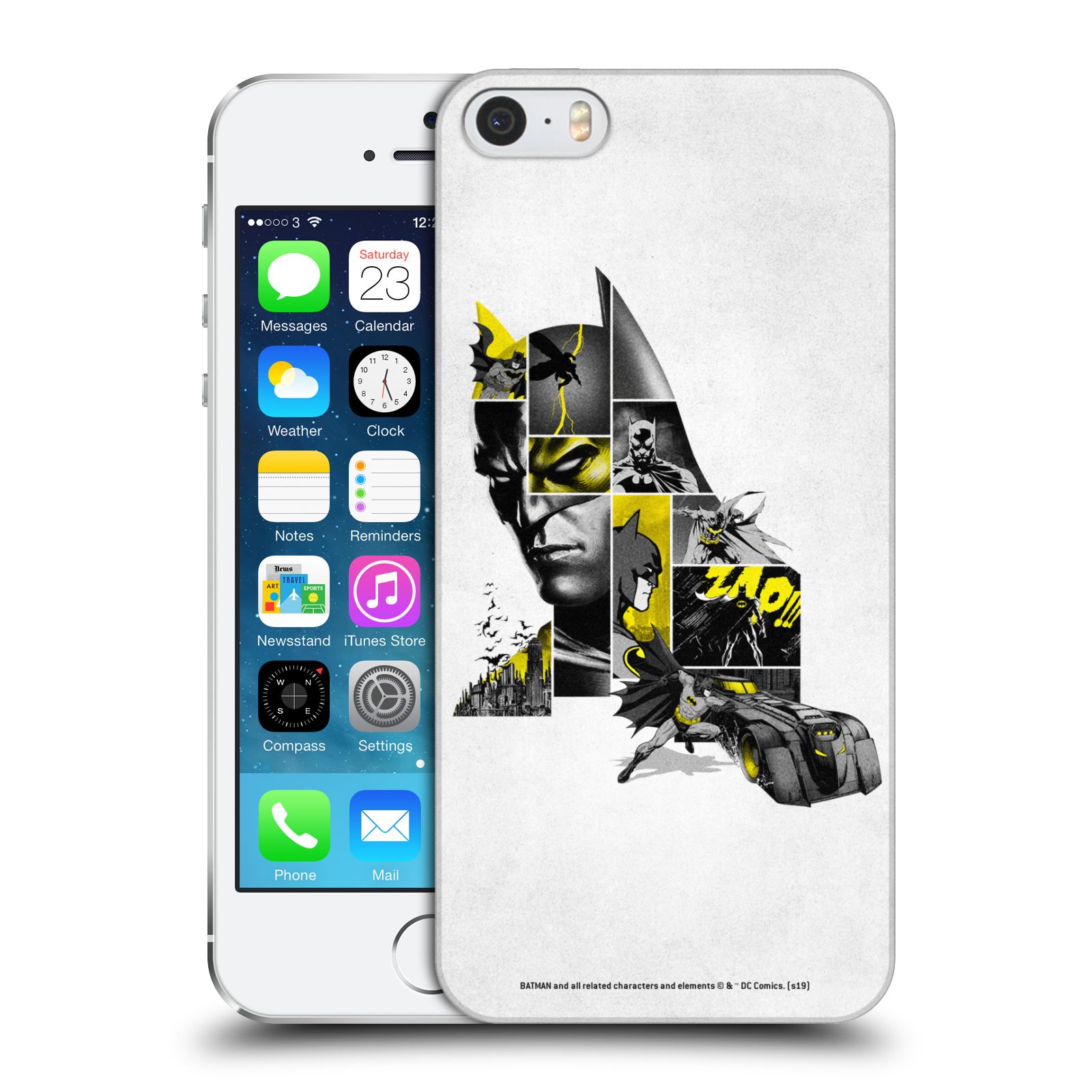 Zadní obal pro mobil Apple Iphone 5/5S/SE 2015 - HEAD CASE - Batman DC Komix - Koláž