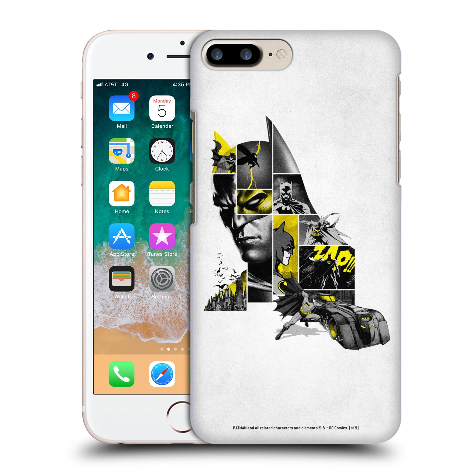 Zadní obal pro mobil Apple Iphone 7+ /  8+ - HEAD CASE - Batman DC Komix - Koláž